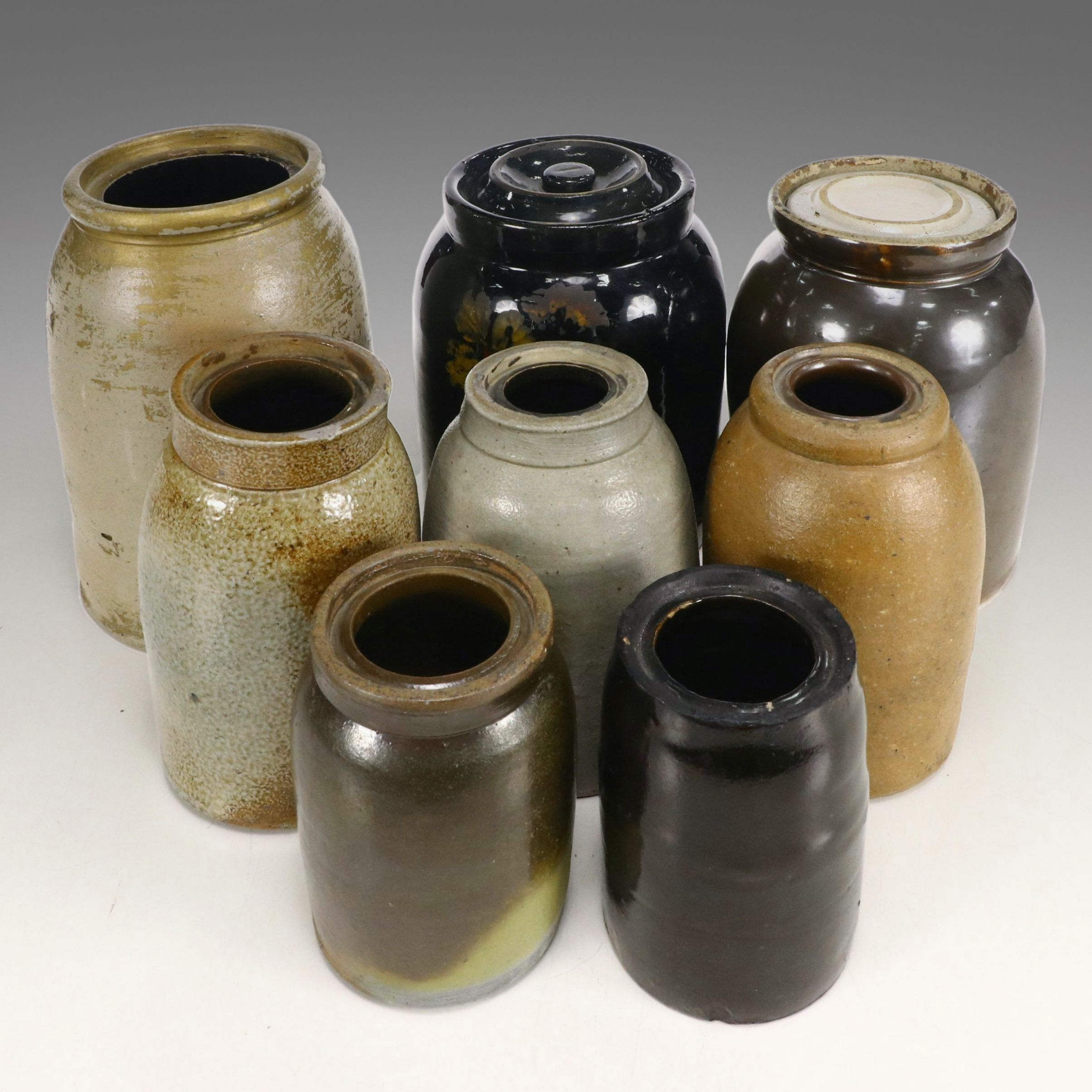 Salt Glazed and Other Stoneware Crocks