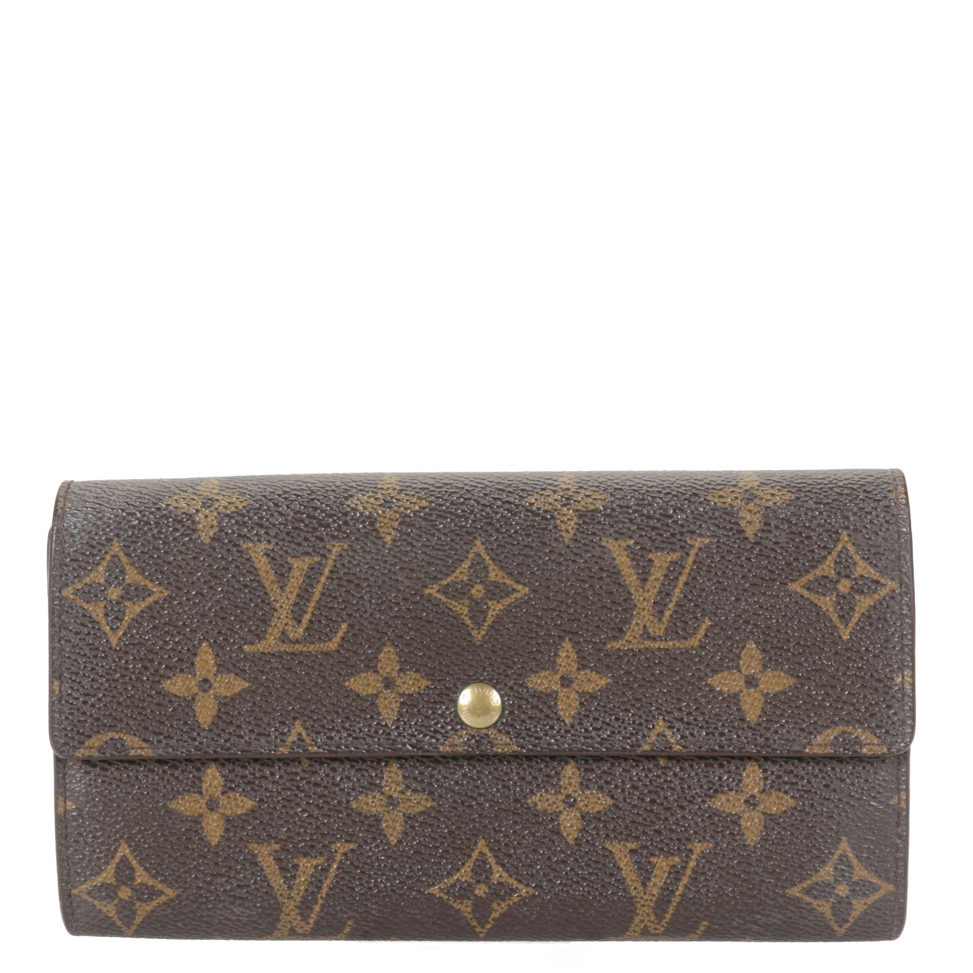 Louis Vuitton Sarah Wallet in Monogram Canvas and Leather