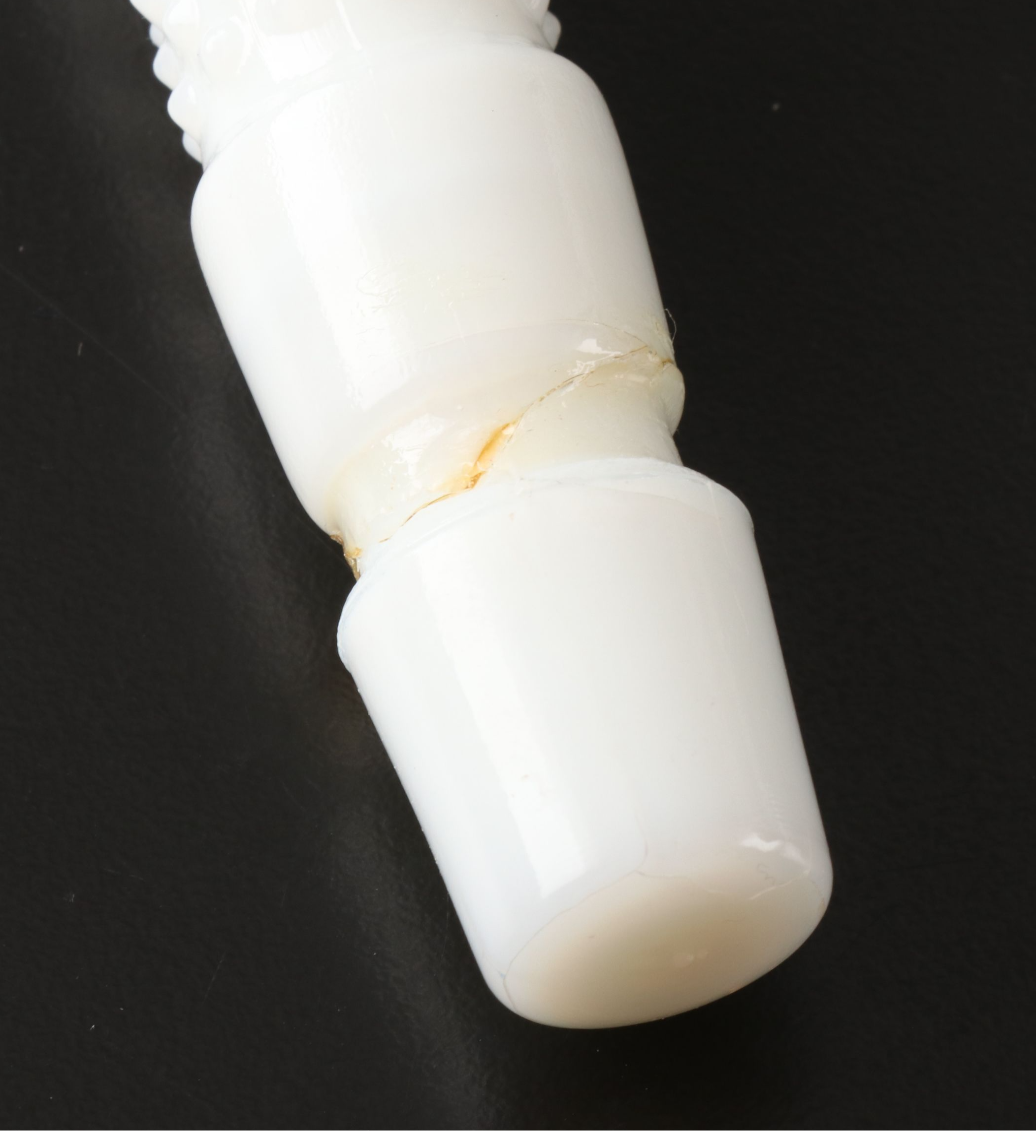 Fenton Hobnail Milk Glass Epergnes with Ruffled Edge Bowls, Mid to Late 20th C.