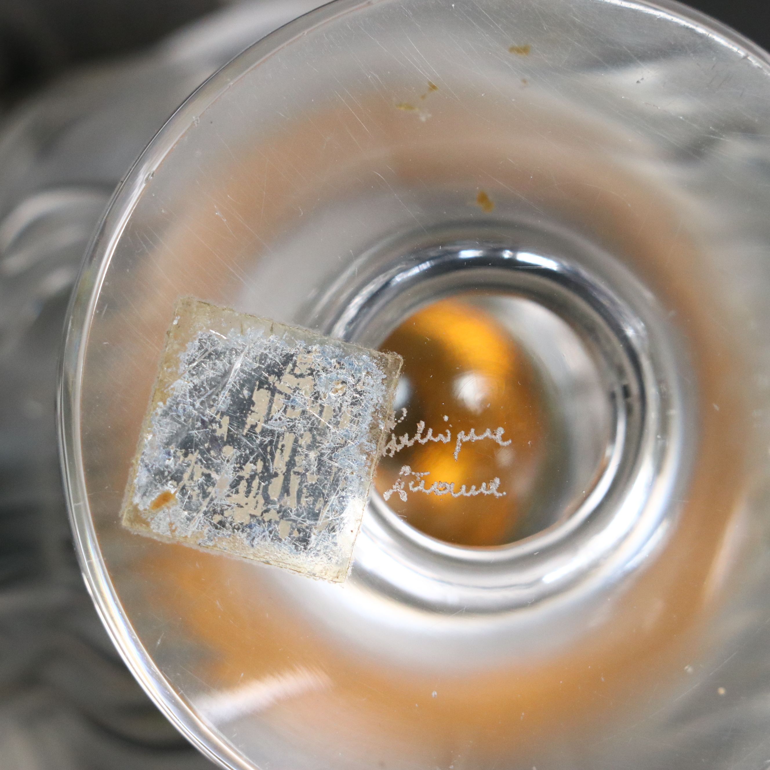 Vintage Lalique "Tete de Lion" Frosted Crystal Table Lighter