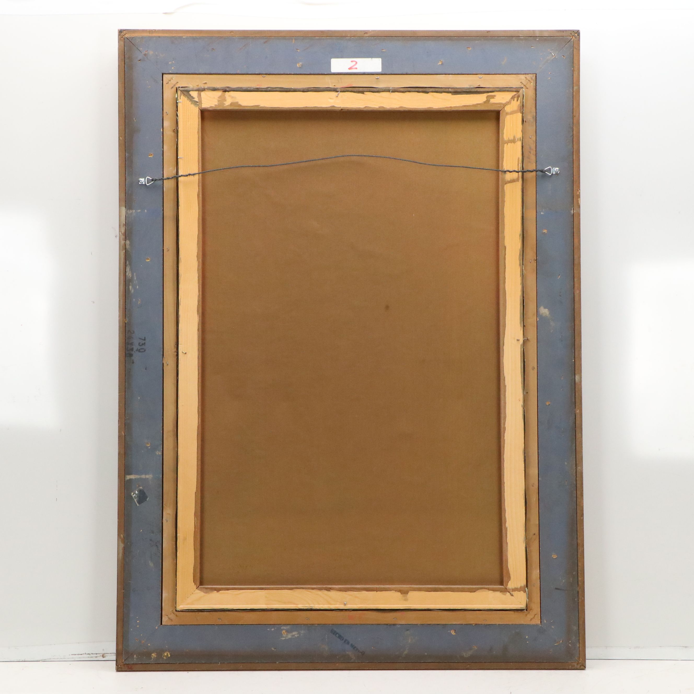 R. Pittman Oil Painting of Woman Greeting Hunting Party, Mid-20th Century