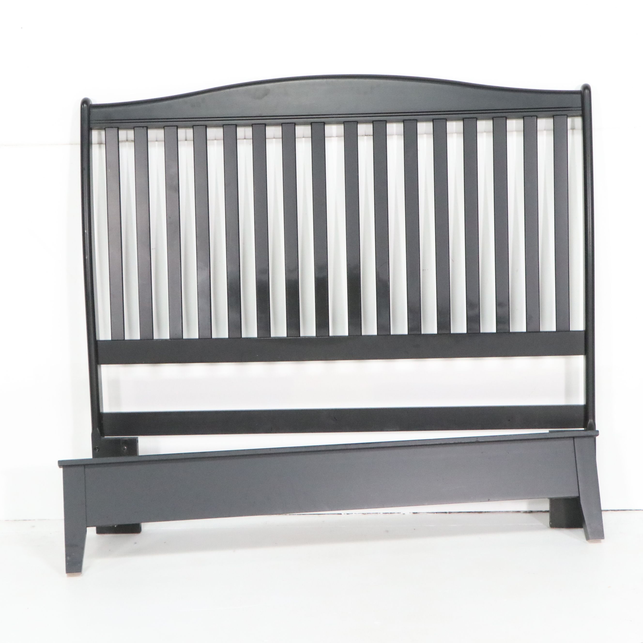 Kincaid Furniture Black Mission-Style Bedroom Set with Ameriwood Nightstand