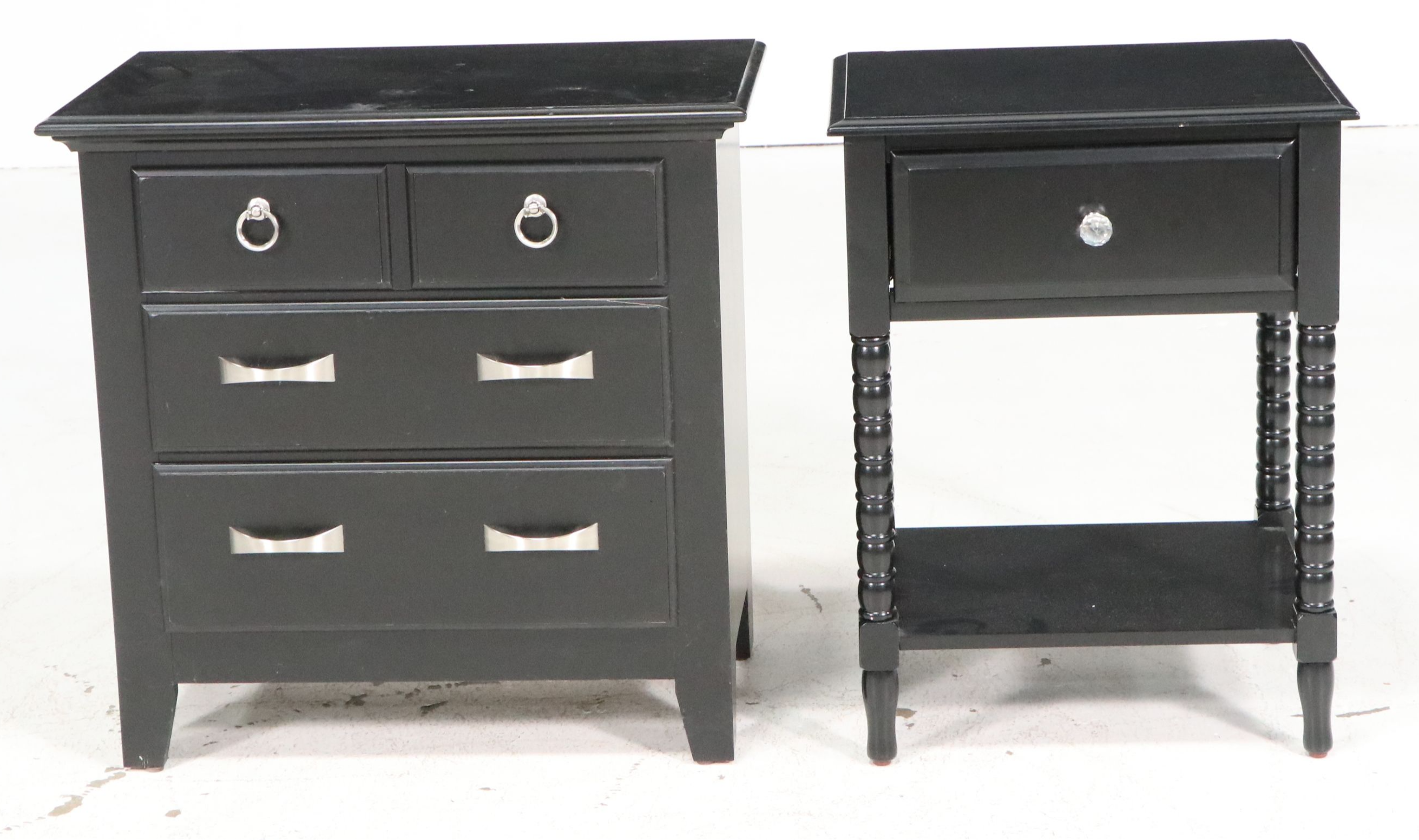 Kincaid Furniture Black Mission-Style Bedroom Set with Ameriwood Nightstand