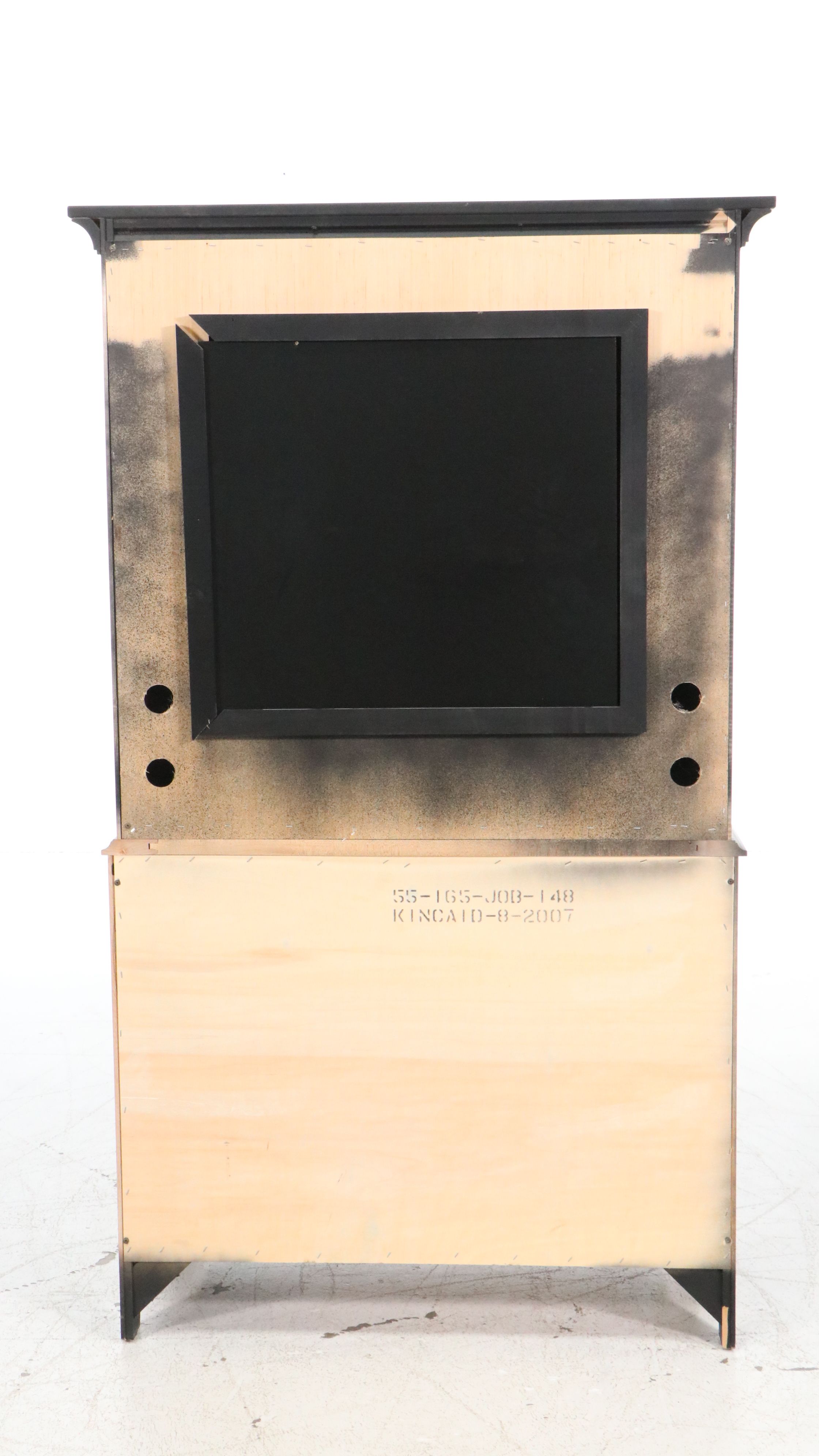 Kincaid Furniture Black Mission-Style Bedroom Set with Ameriwood Nightstand