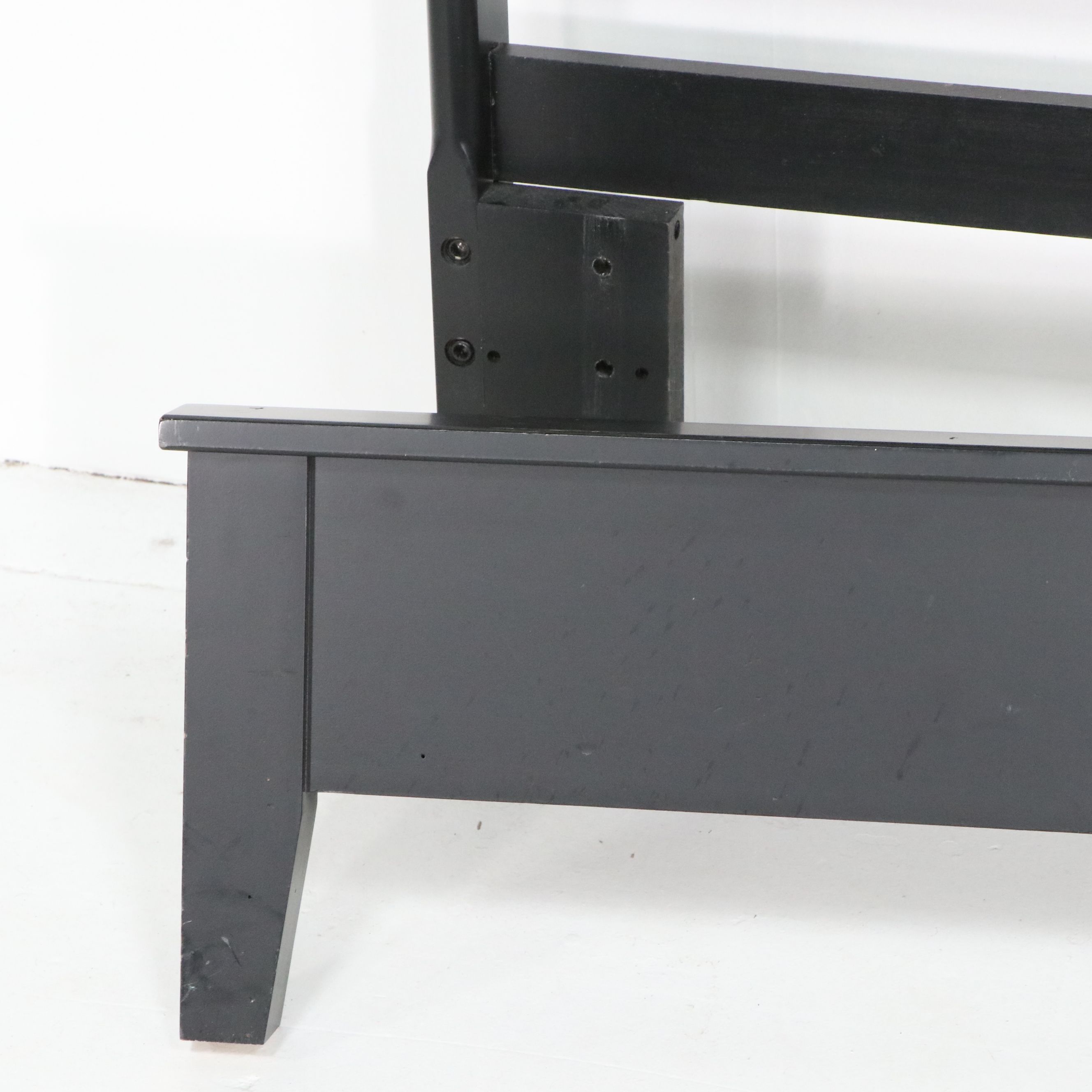 Kincaid Furniture Black Mission-Style Bedroom Set with Ameriwood Nightstand