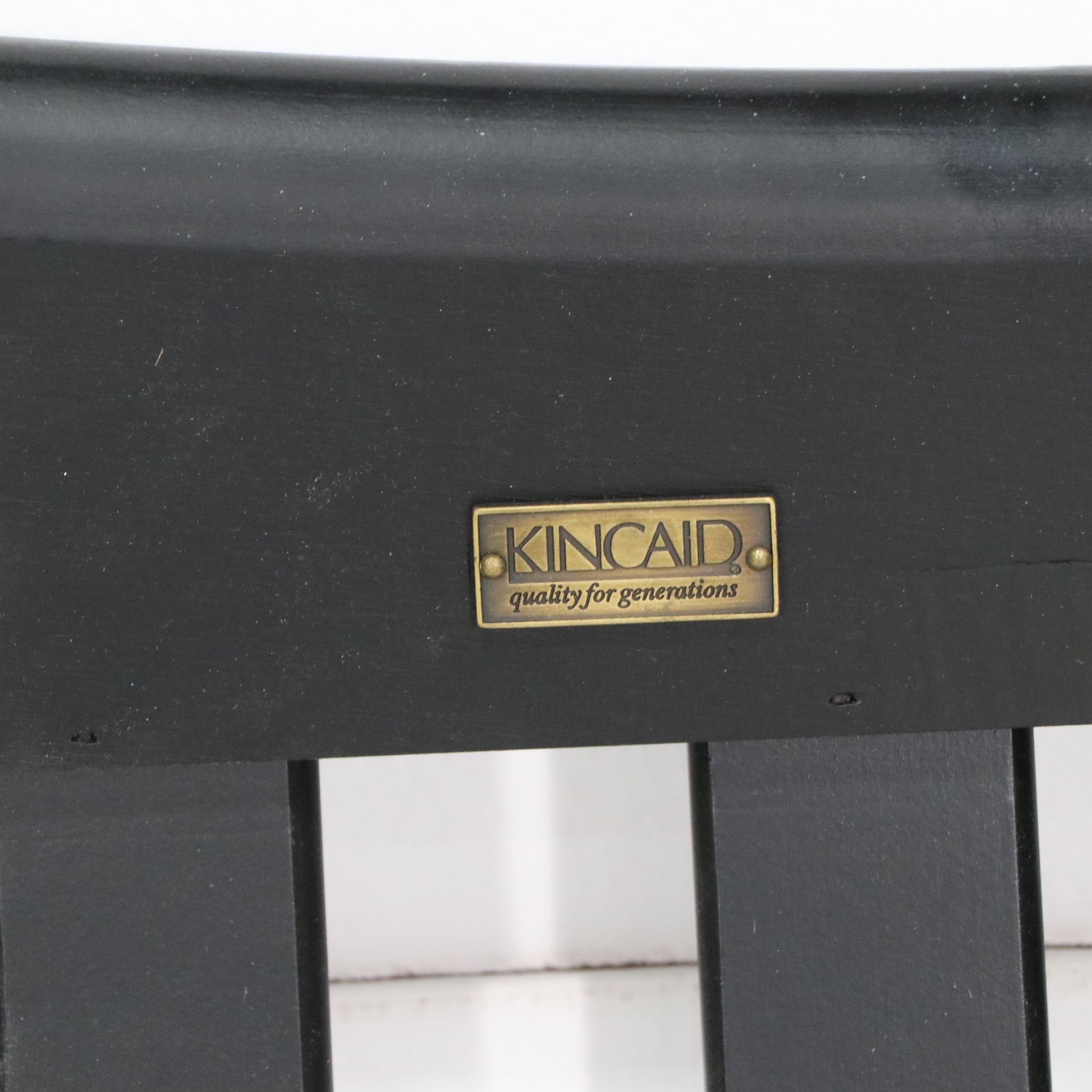 Kincaid Furniture Black Mission-Style Bedroom Set with Ameriwood Nightstand