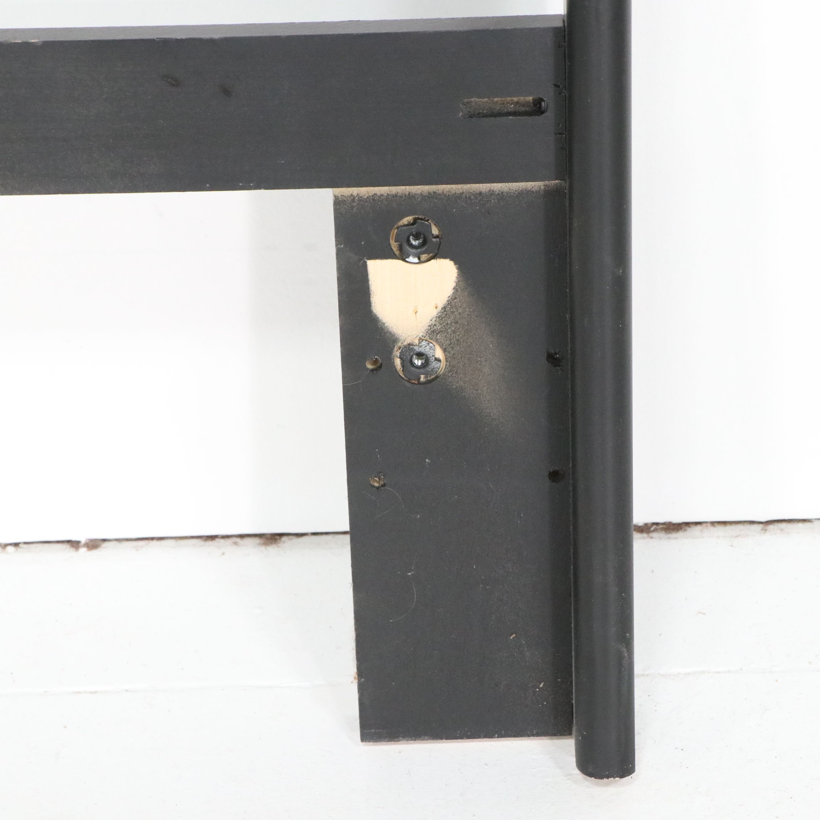 Kincaid Furniture Black Mission-Style Bedroom Set with Ameriwood Nightstand