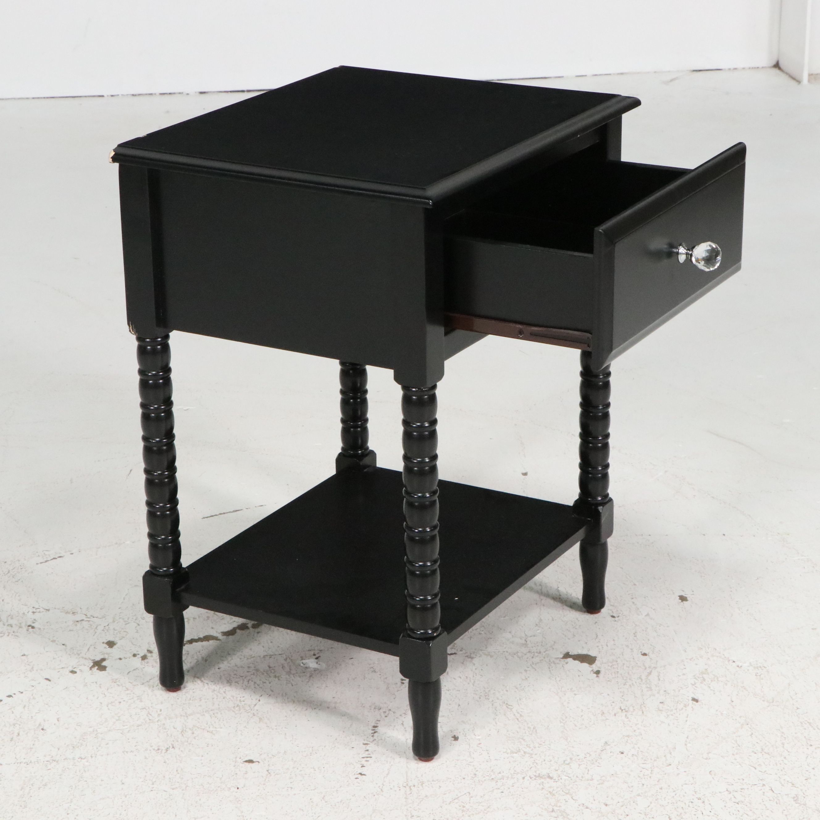 Kincaid Furniture Black Mission-Style Bedroom Set with Ameriwood Nightstand