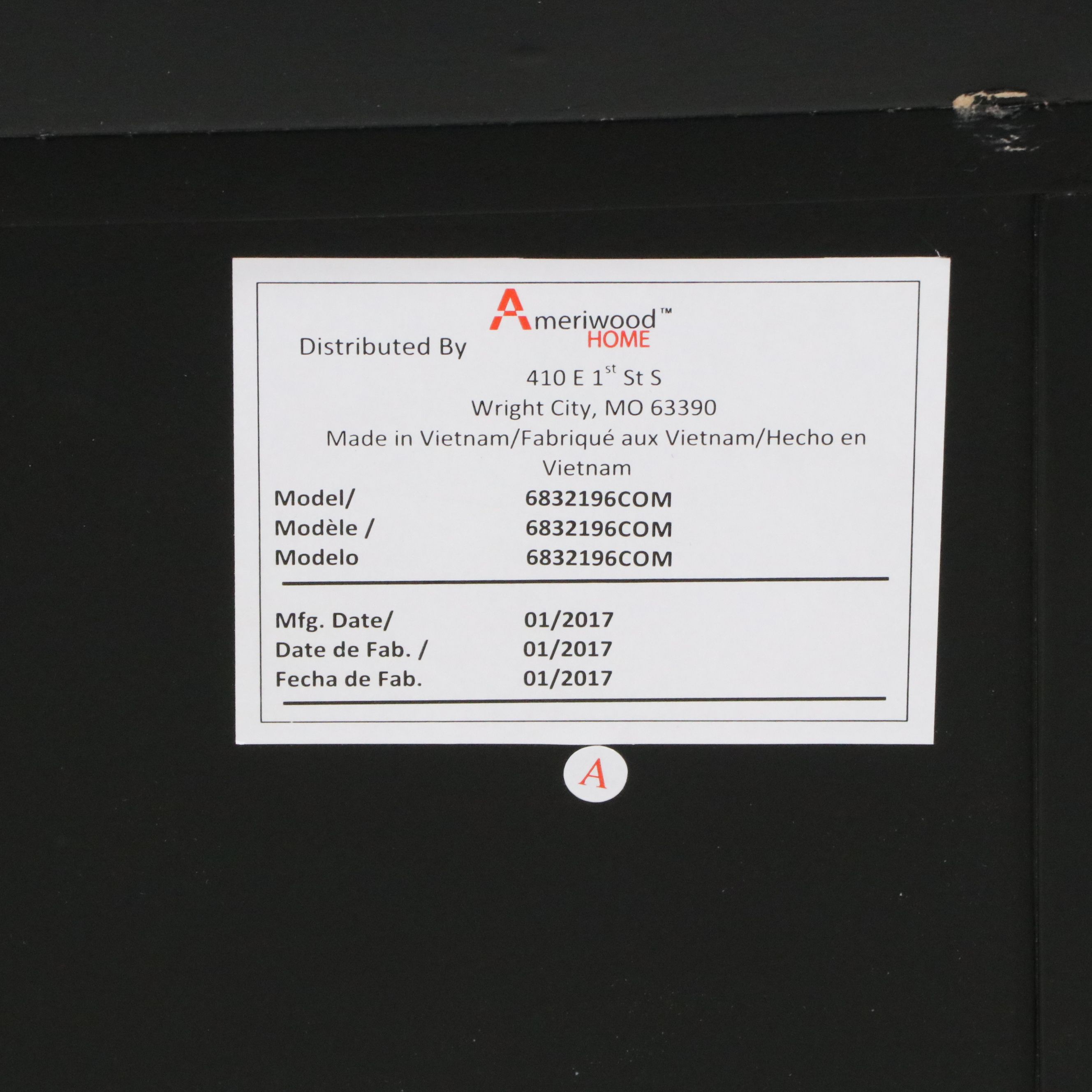 Kincaid Furniture Black Mission-Style Bedroom Set with Ameriwood Nightstand