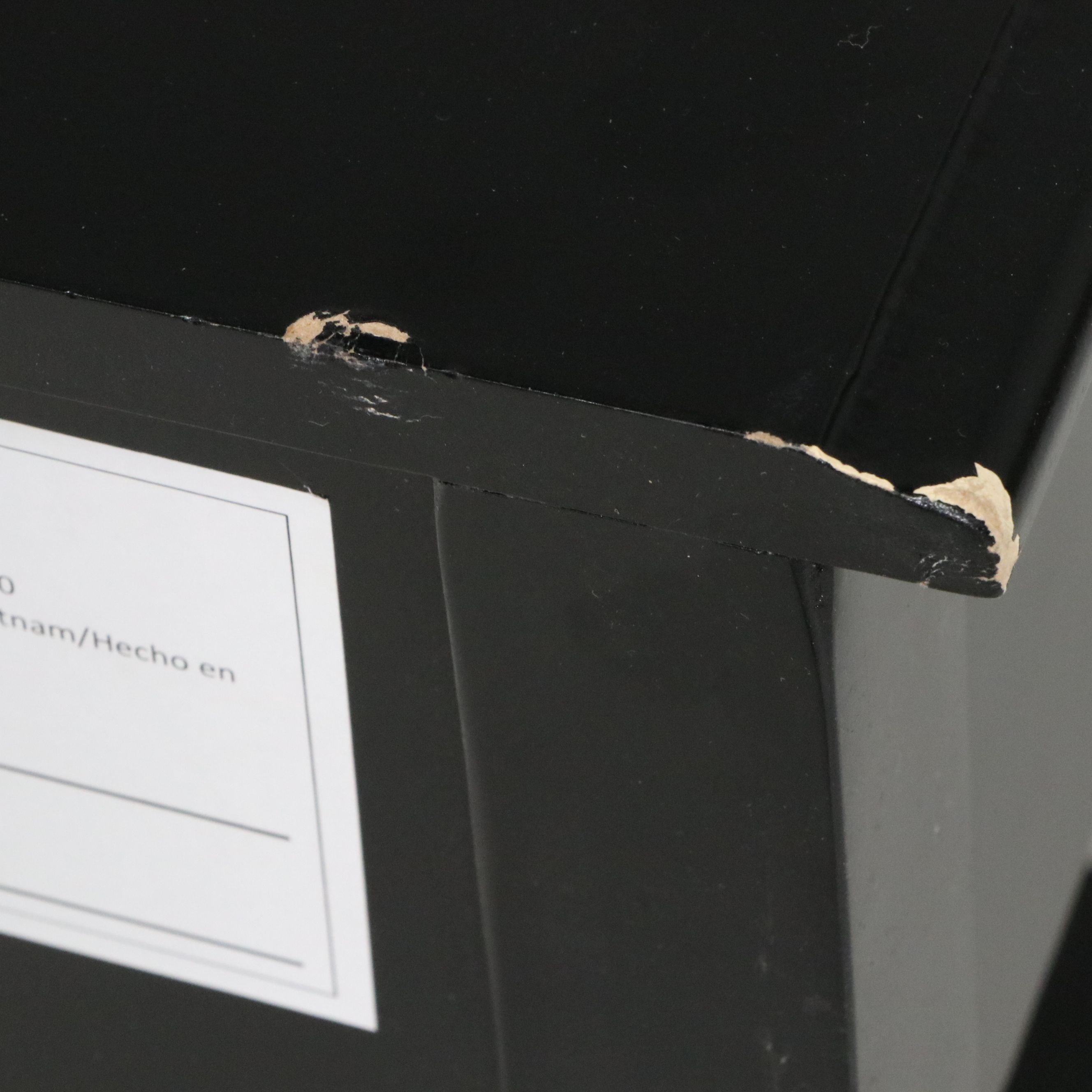 Kincaid Furniture Black Mission-Style Bedroom Set with Ameriwood Nightstand