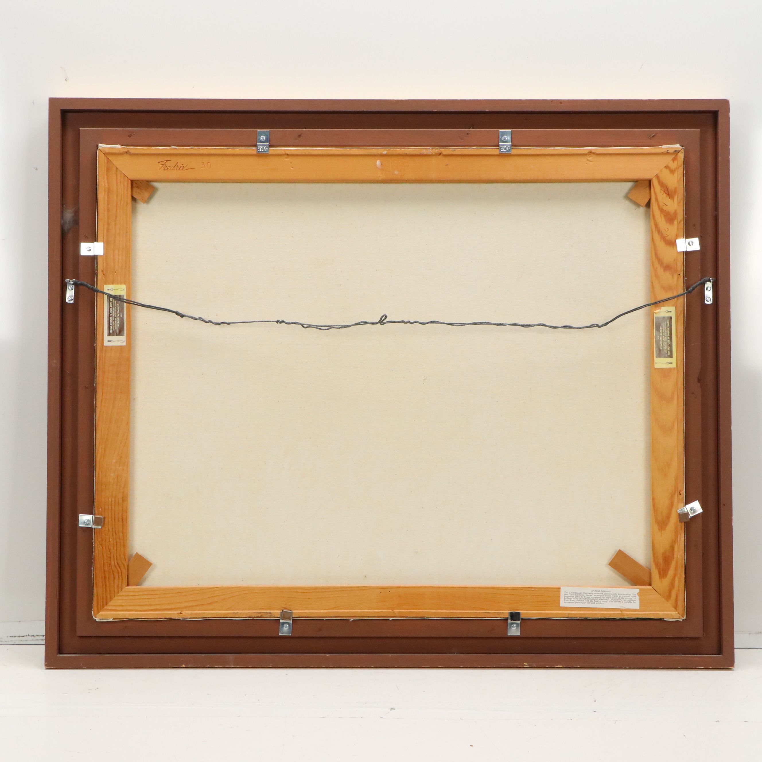 Antonio Joseph Mendez Oil Painting of Abstracted Tall Grass, 1990