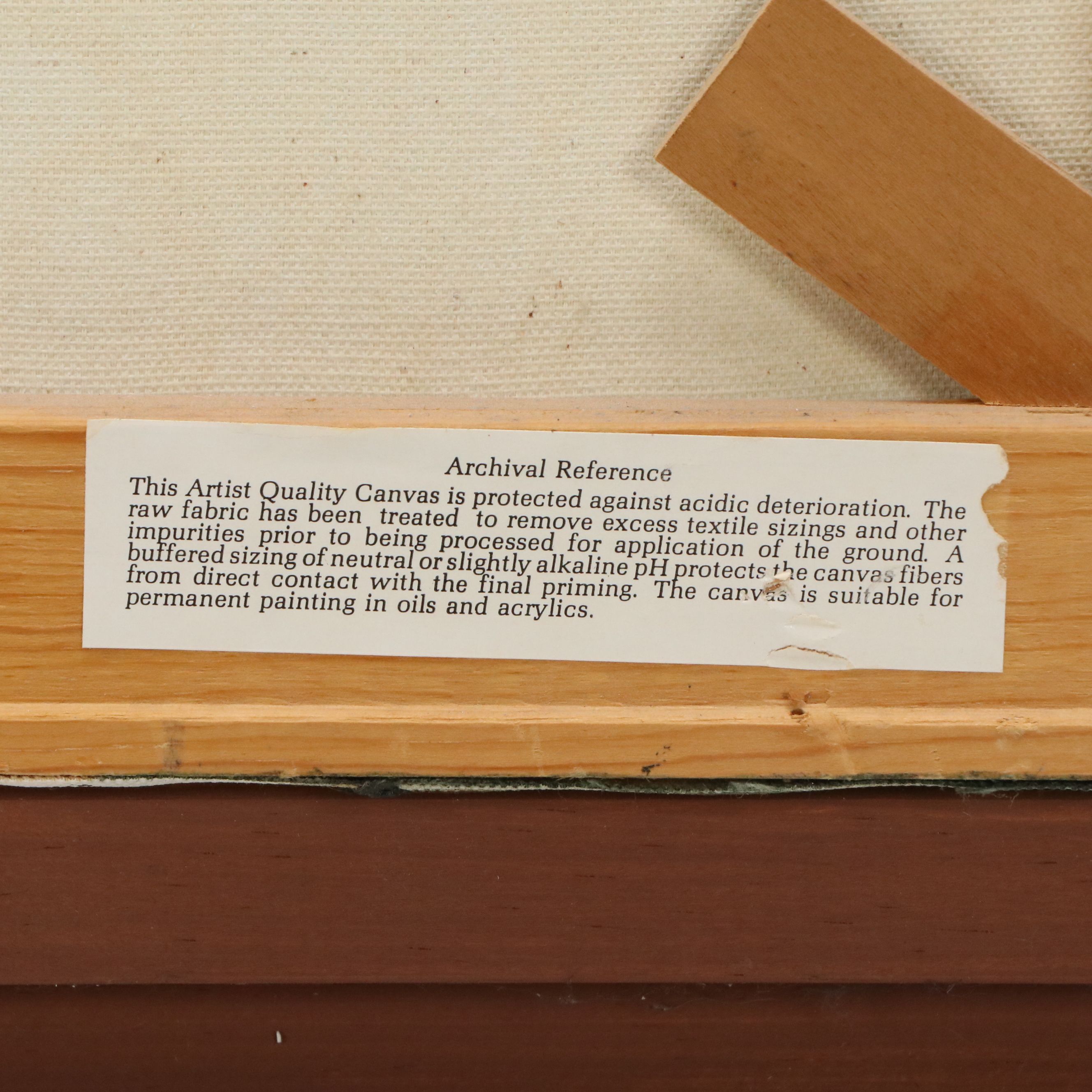 Antonio Joseph Mendez Oil Painting of Abstracted Tall Grass, 1990