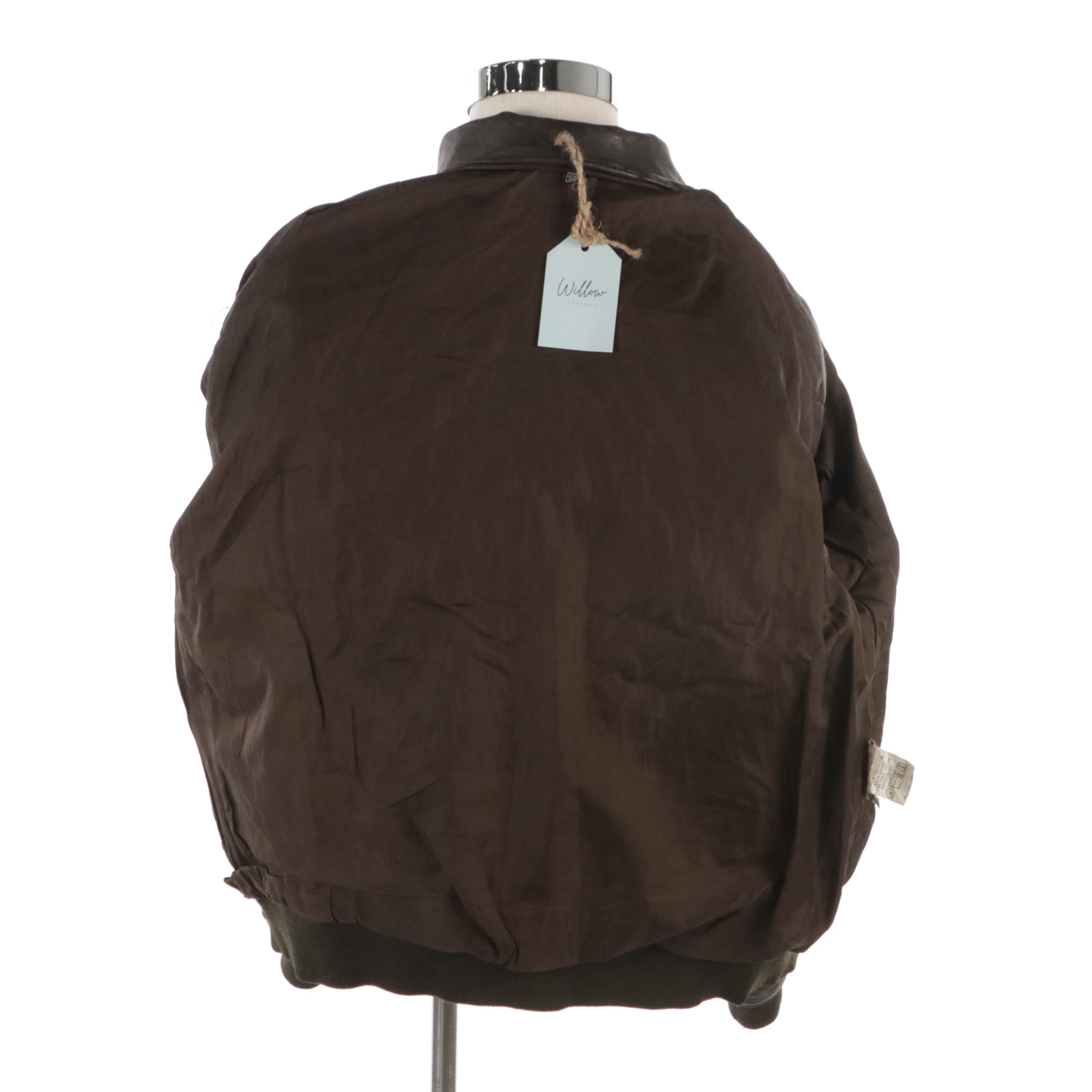 Men's Bomber Style Leather Jacket