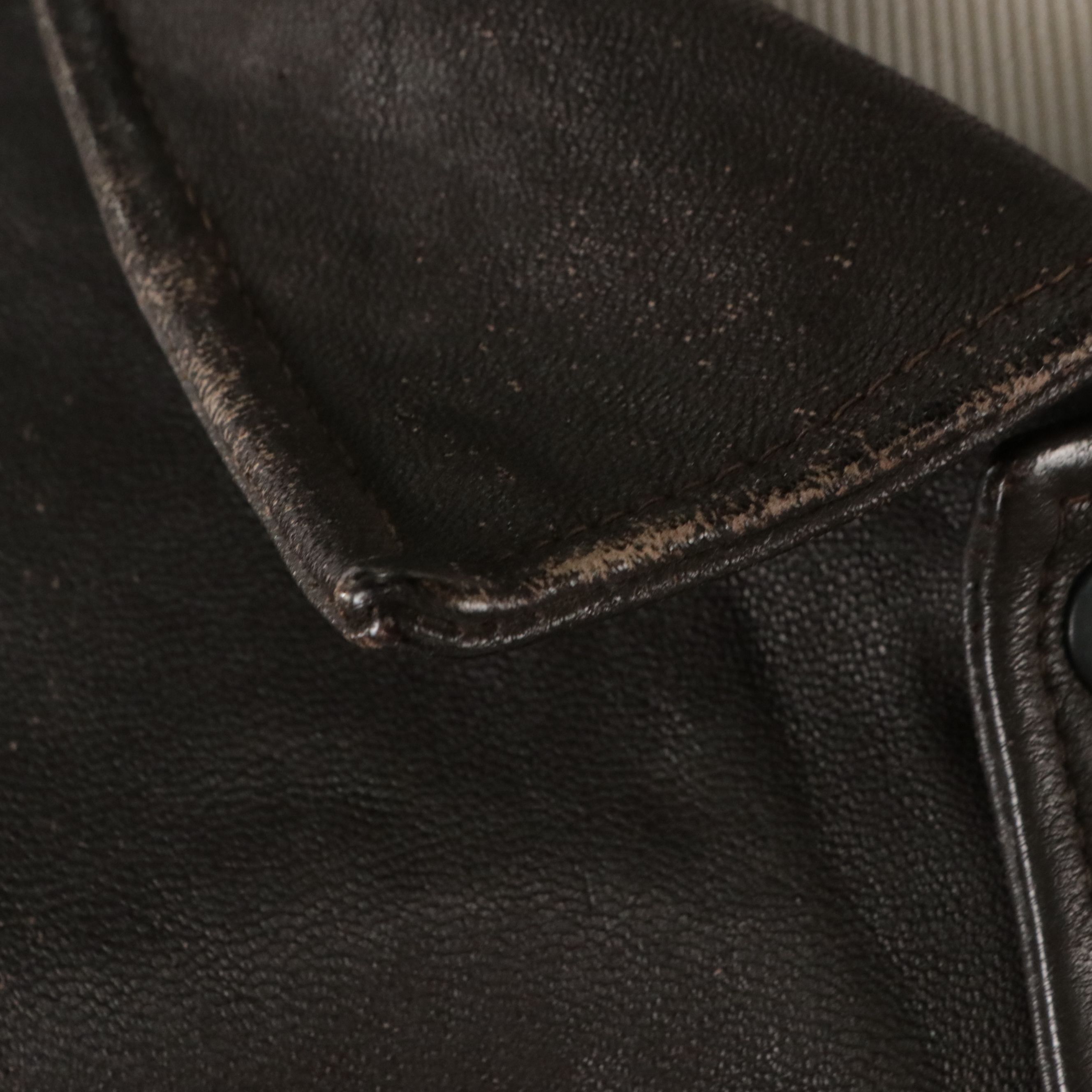 Men's Bomber Style Leather Jacket