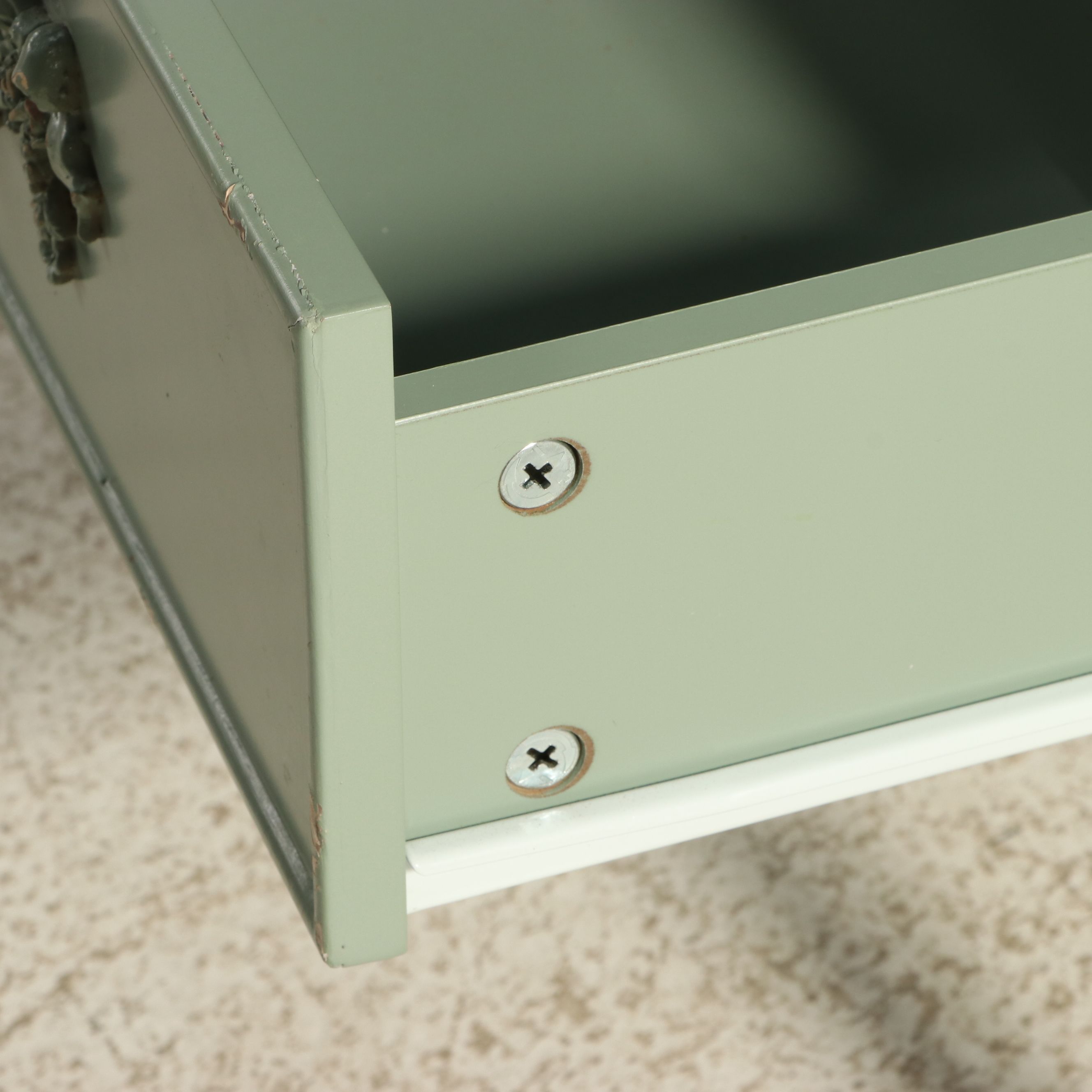 French Provincial Style Painted Display Cabinet