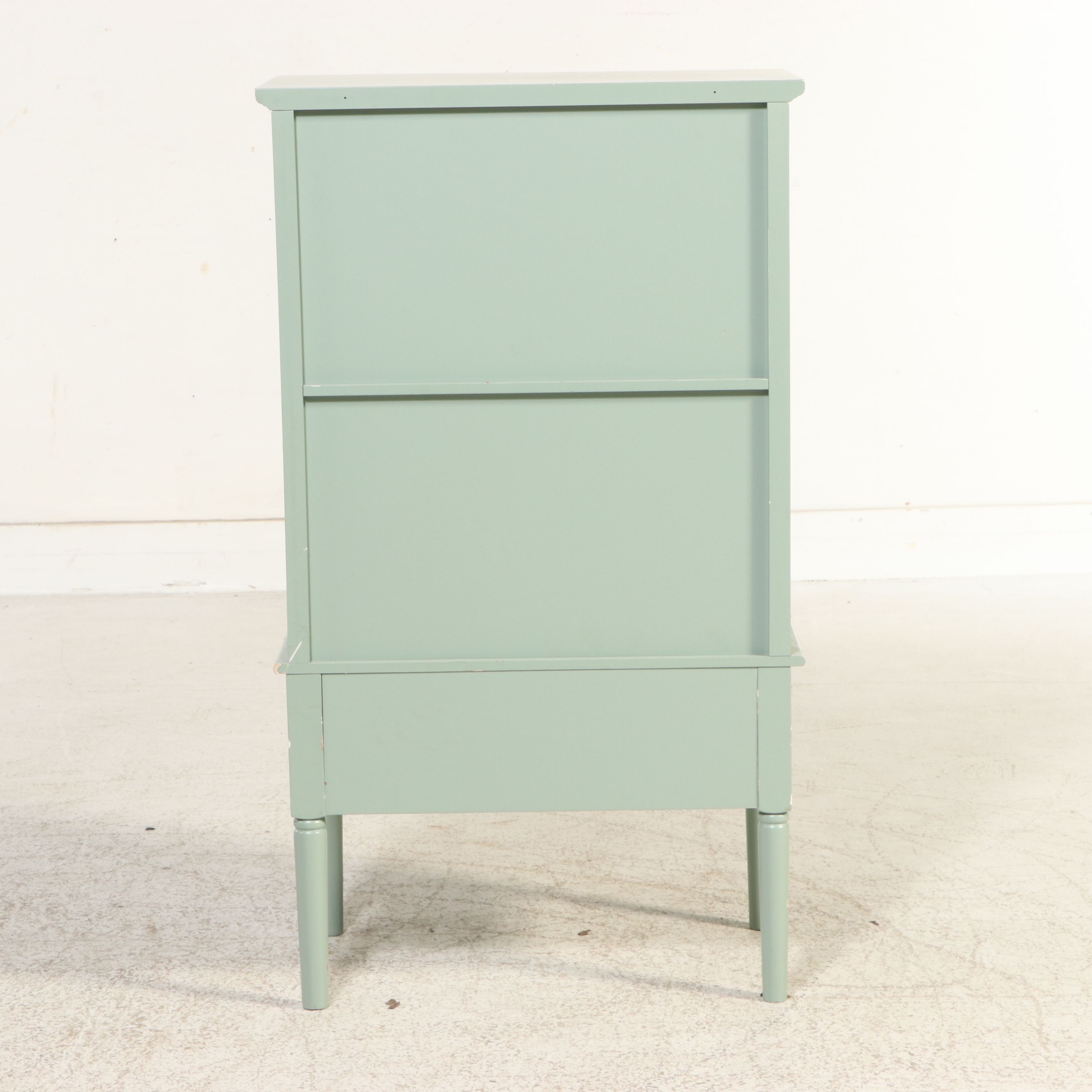 French Provincial Style Painted Display Cabinet