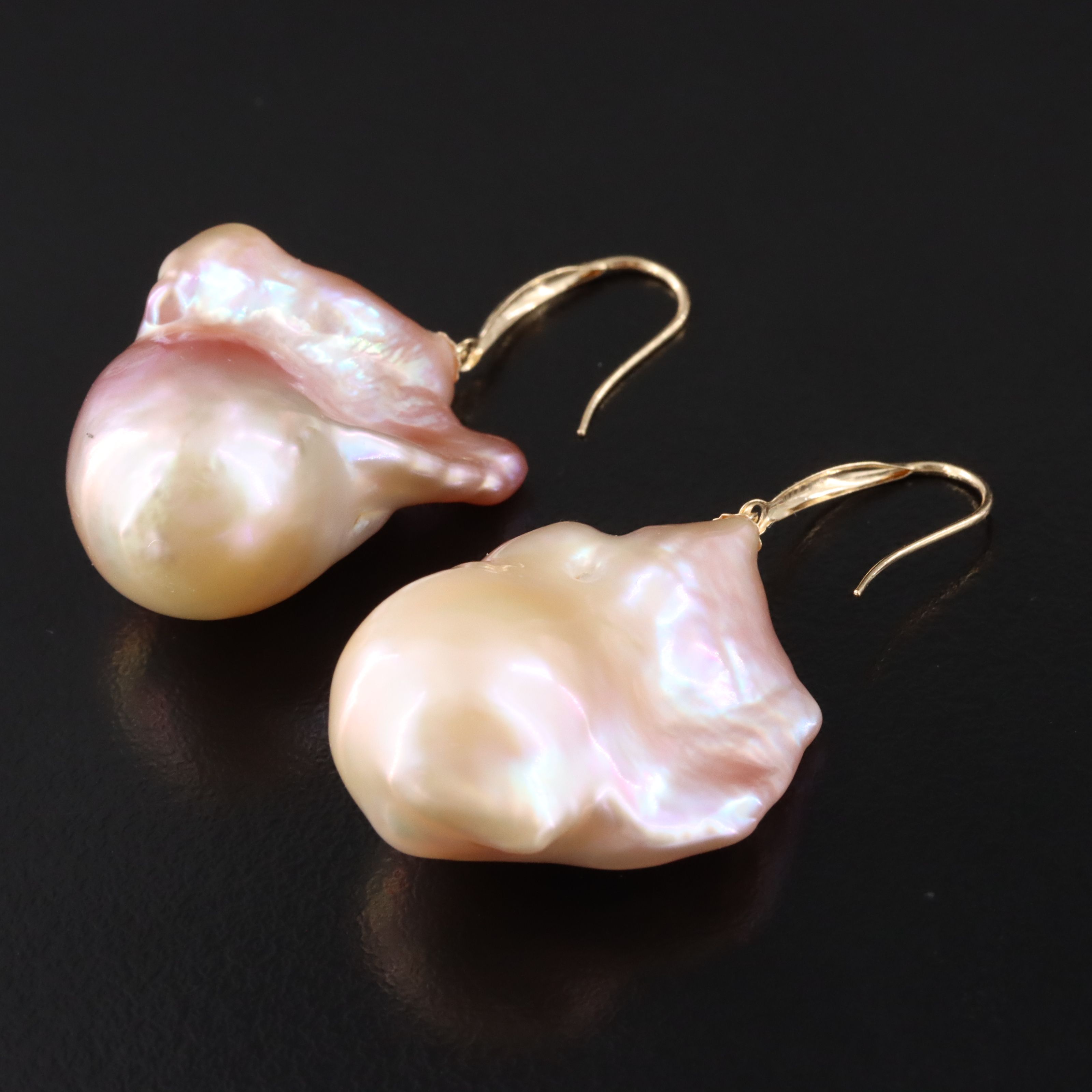 18K Pearl Drop Earrings