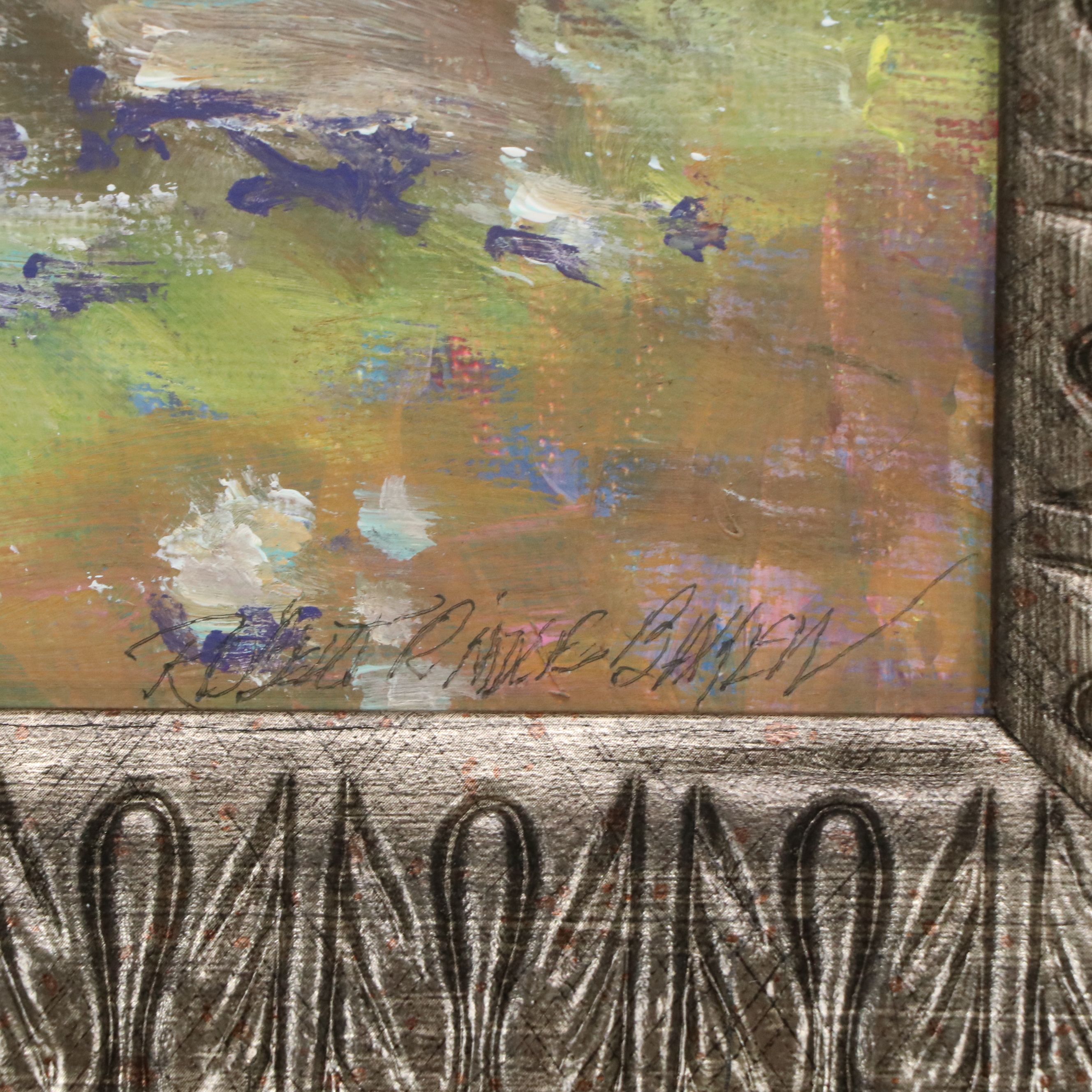 Robert Riddle Baker Acrylic Painting "Top of the Rocky Hill," 2025