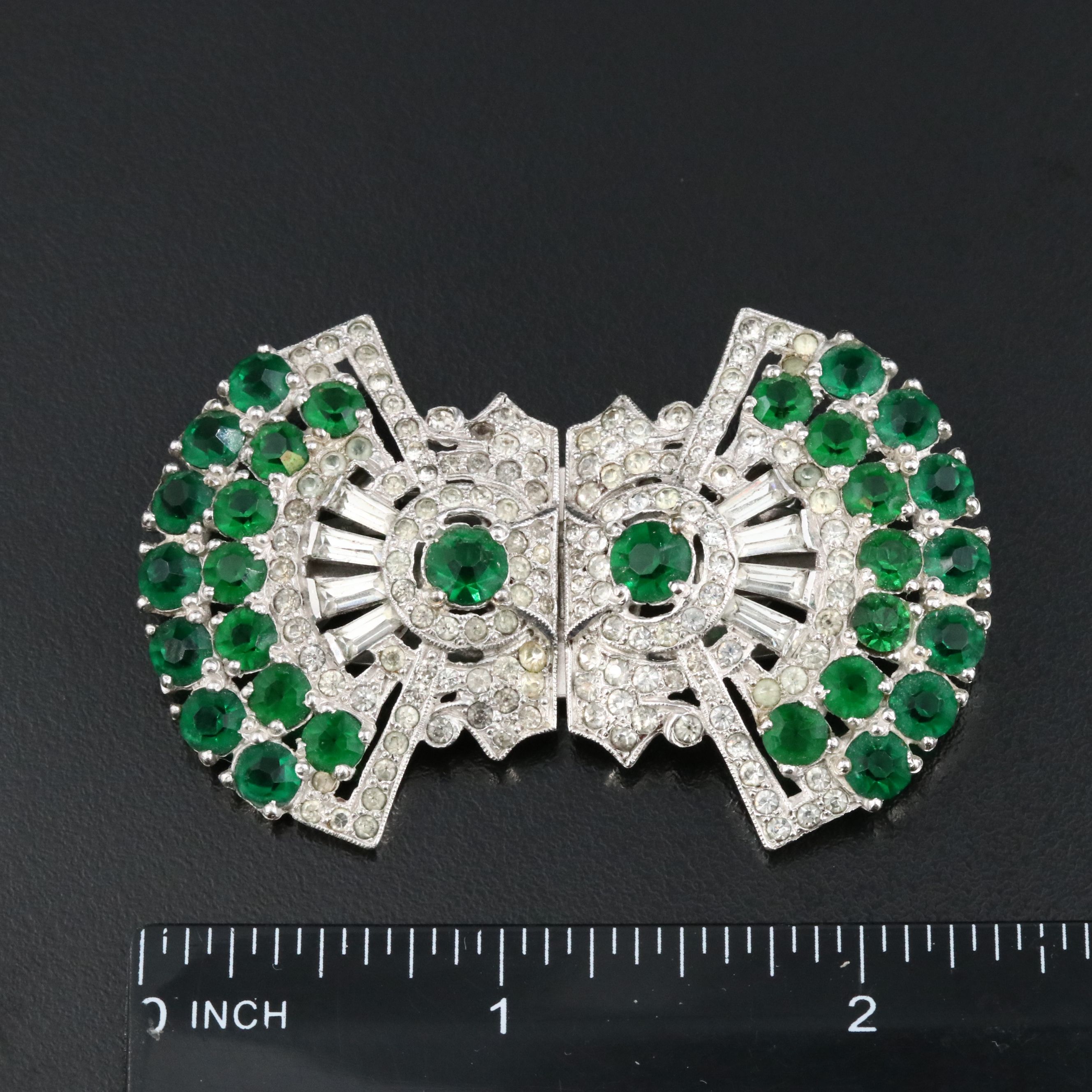 Vintage Rhinestone Jewelry Featuring Sterling Earrings