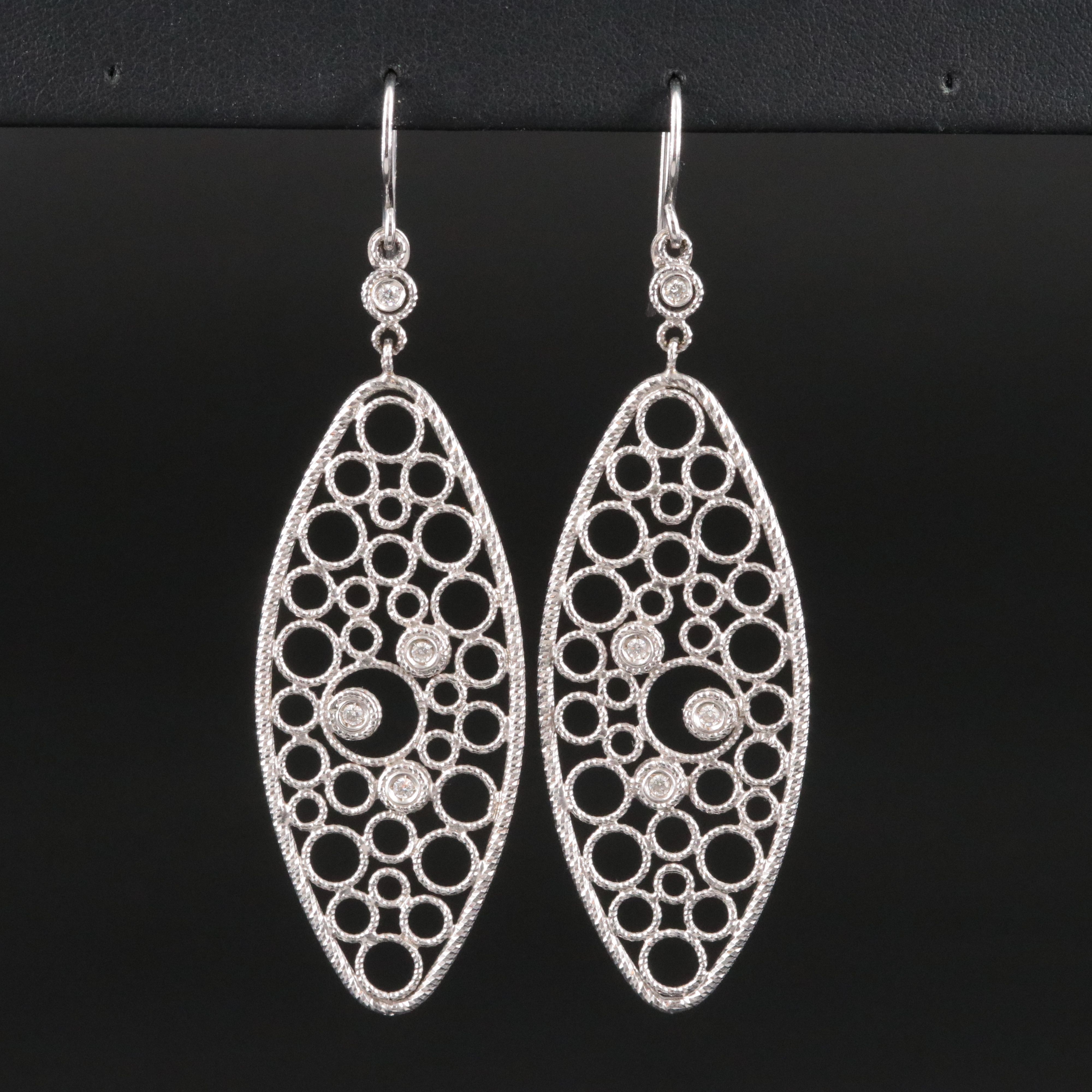 Roberto Coin Bollicine 18K Diamond Earrings