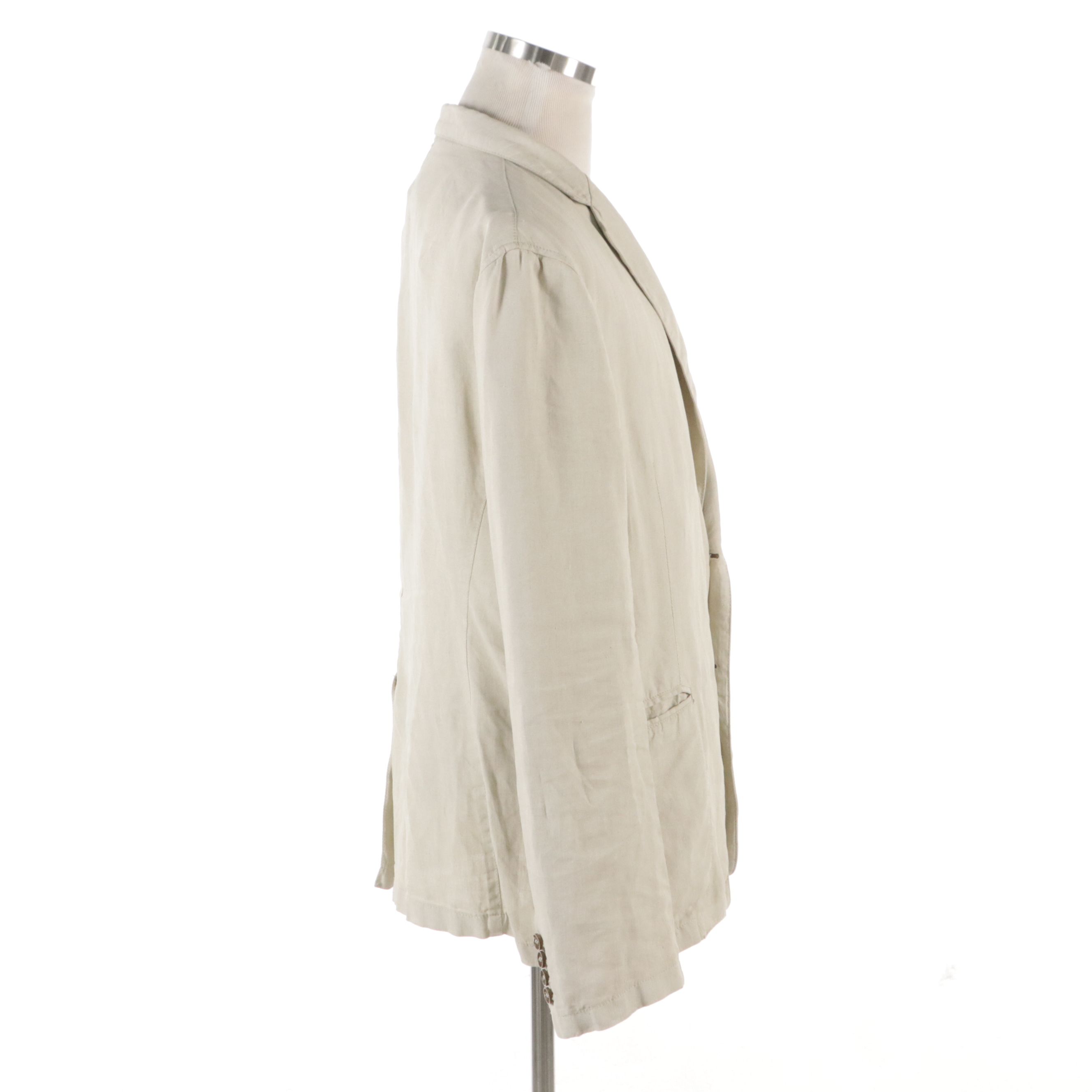 Men's Armani Collezioni Natural Linen Blazer