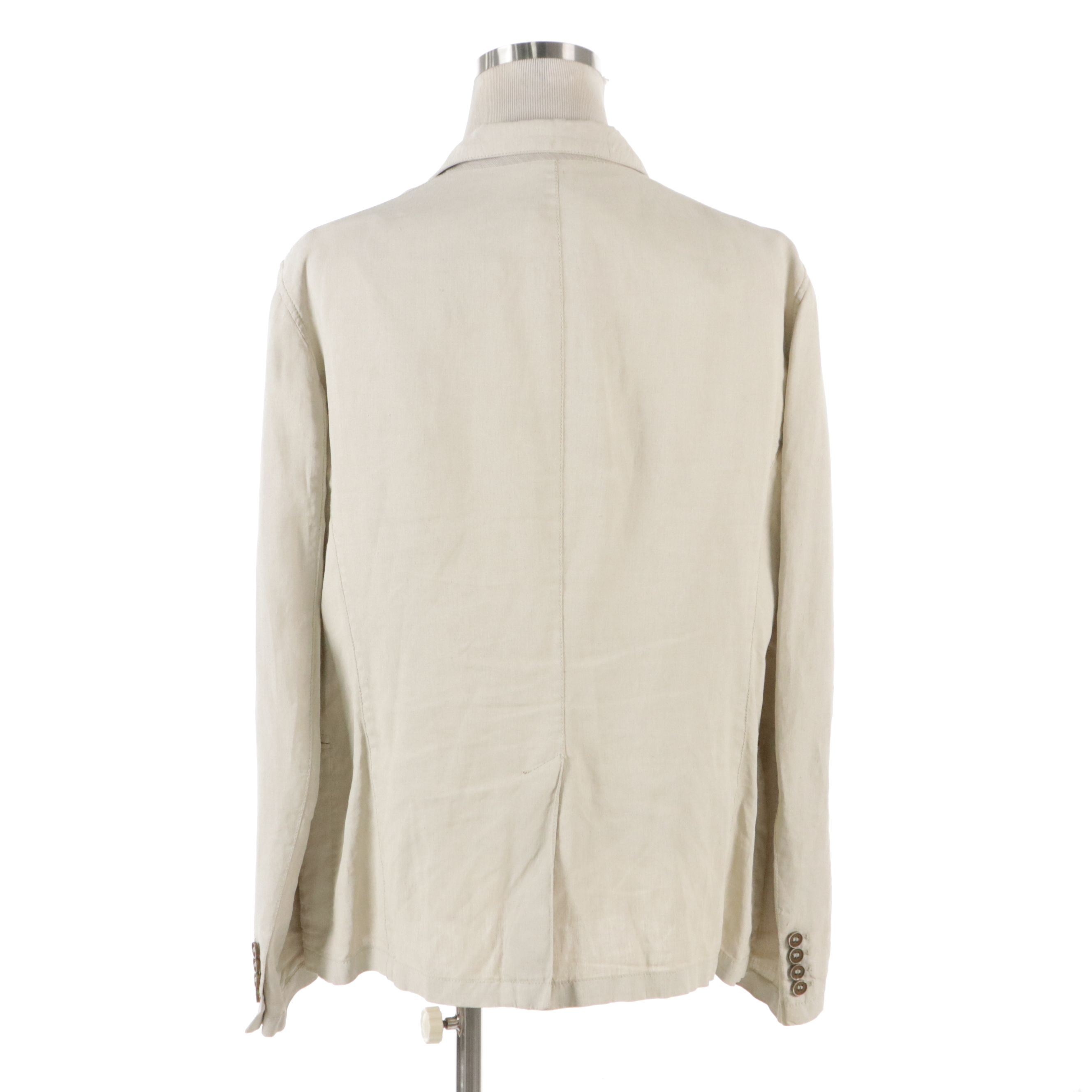Men's Armani Collezioni Natural Linen Blazer