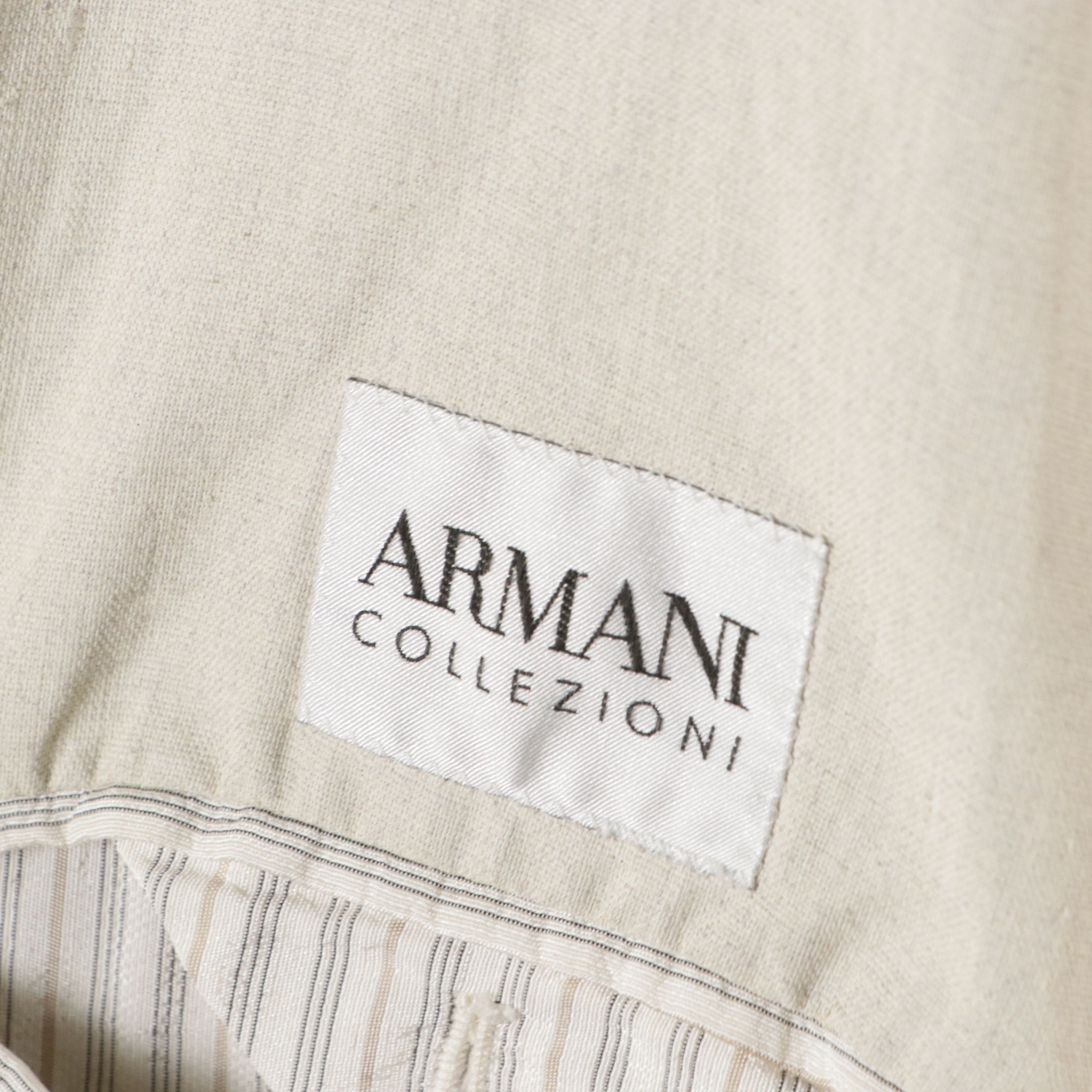 Men's Armani Collezioni Natural Linen Blazer