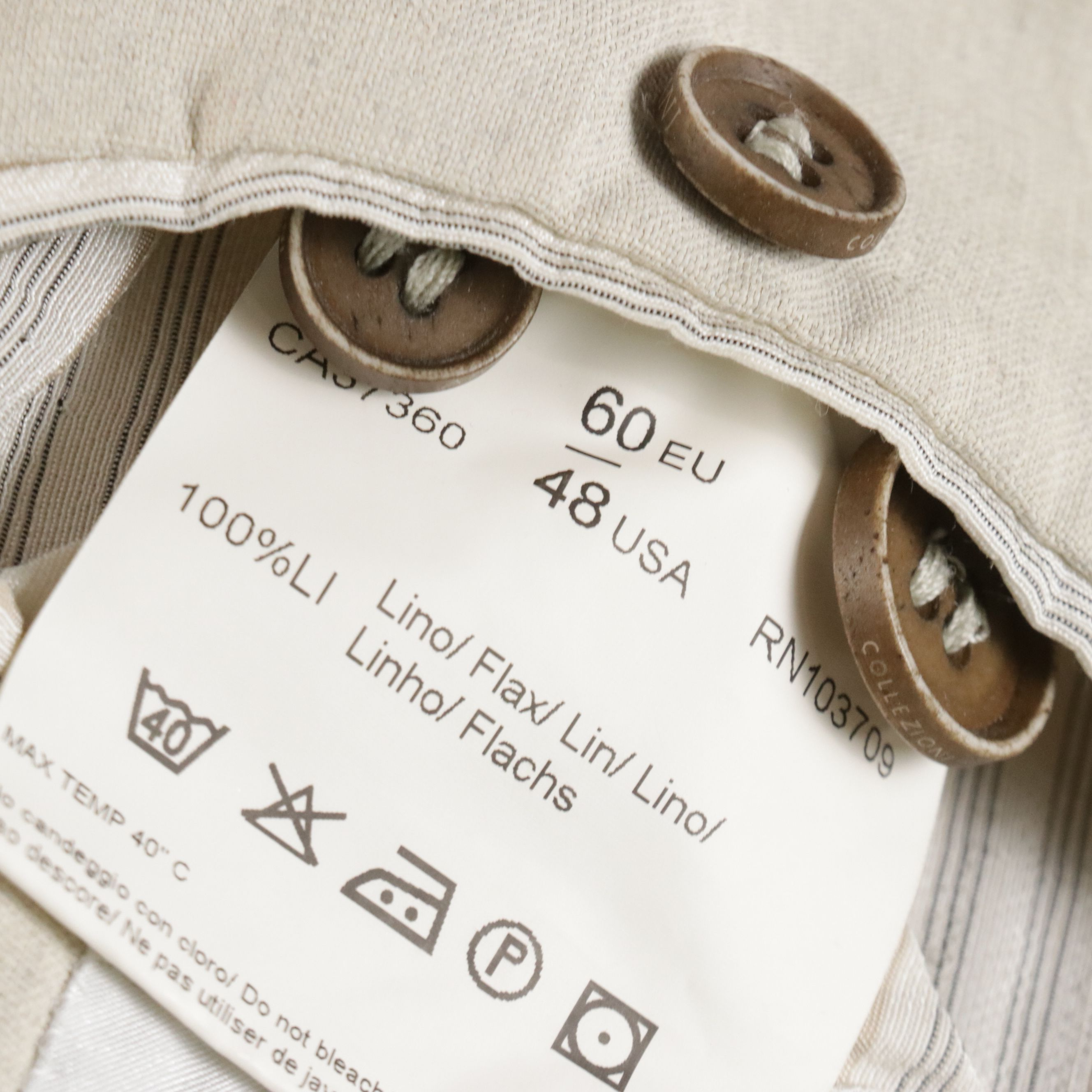 Men's Armani Collezioni Natural Linen Blazer
