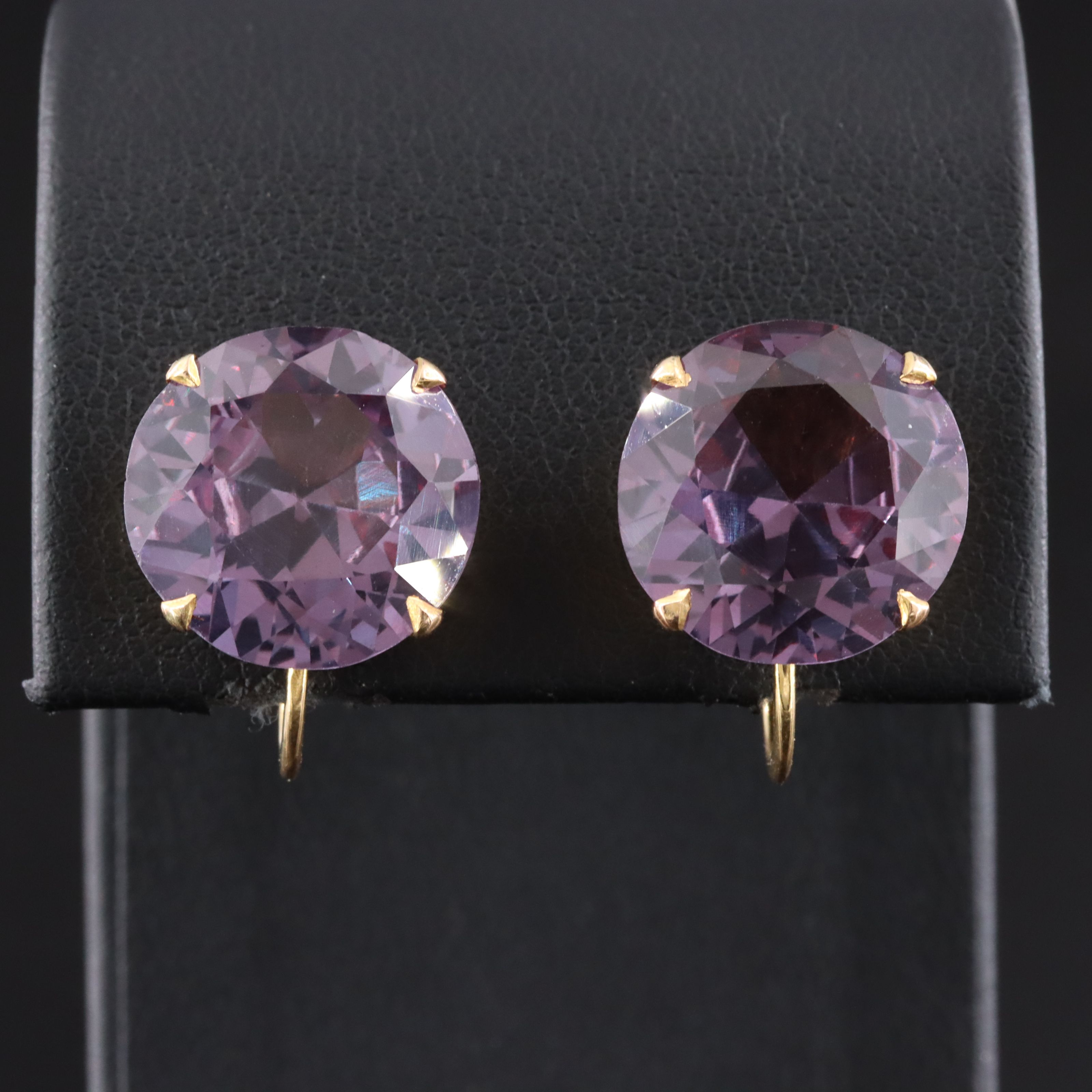 10K Sapphire Earrings