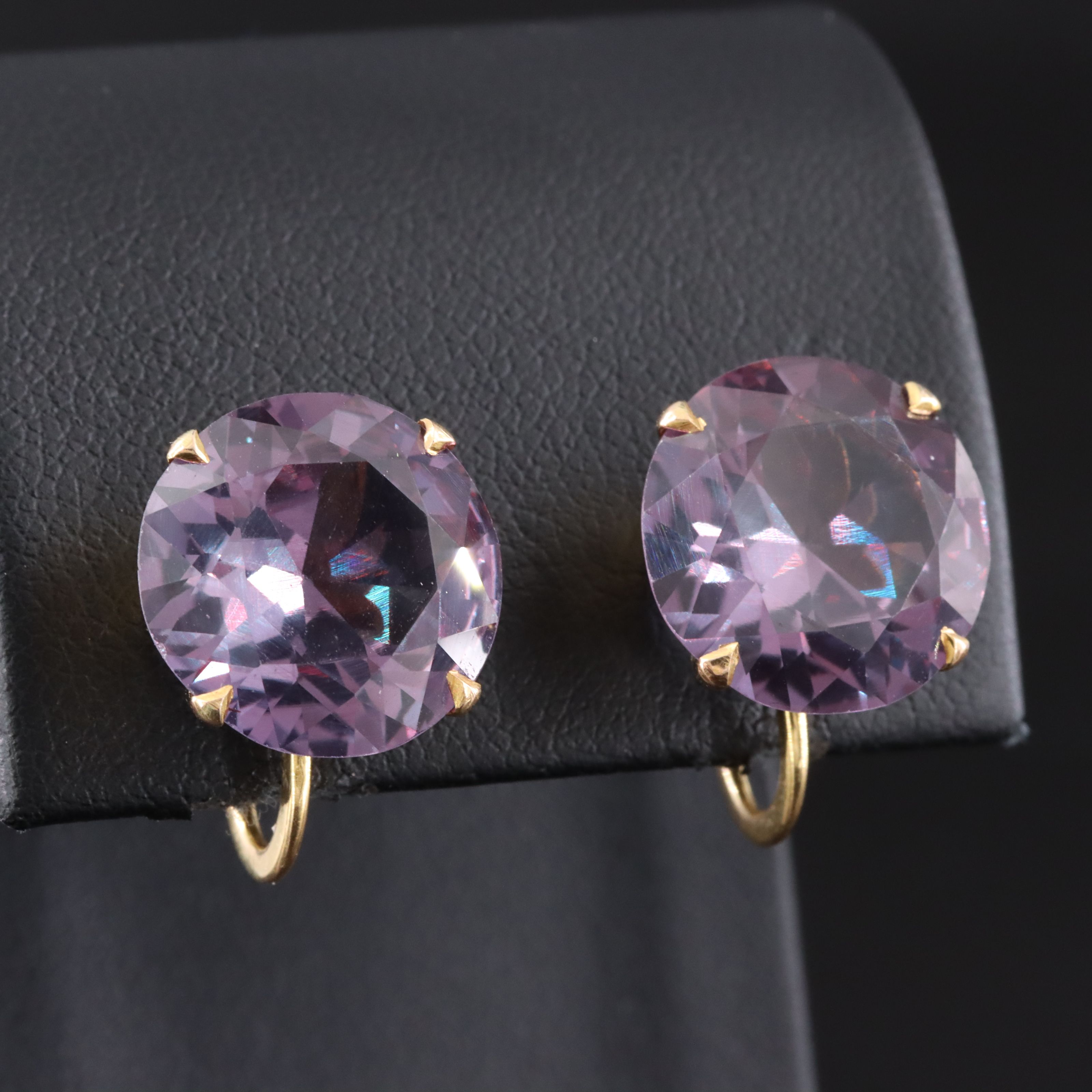 10K Sapphire Earrings