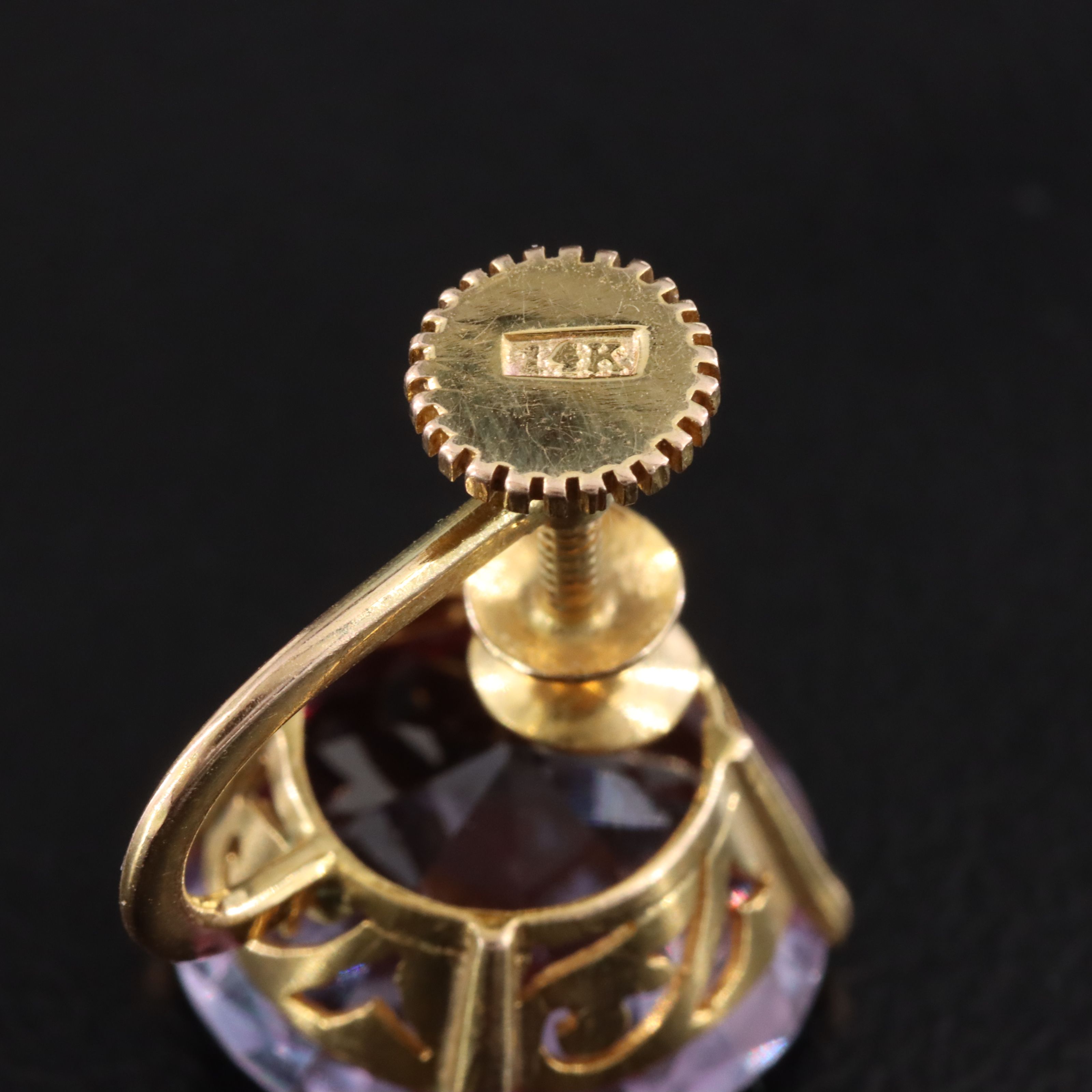 10K Sapphire Earrings