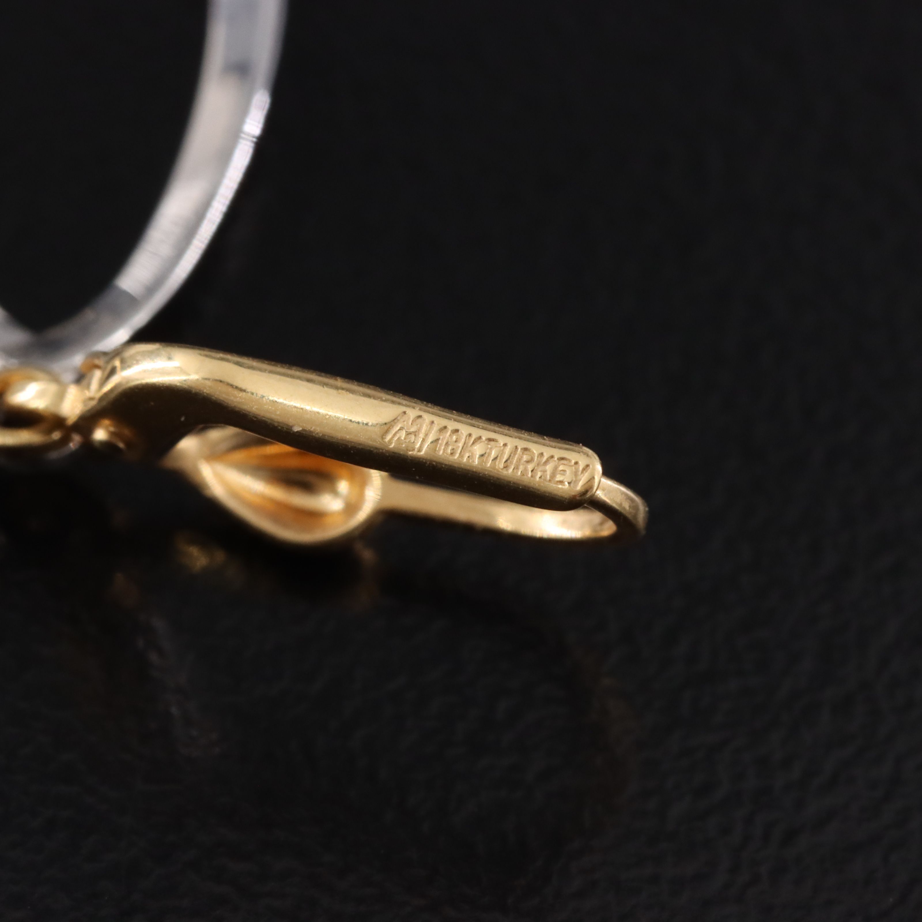 18K Two-Tone Double Teardrop Earrings