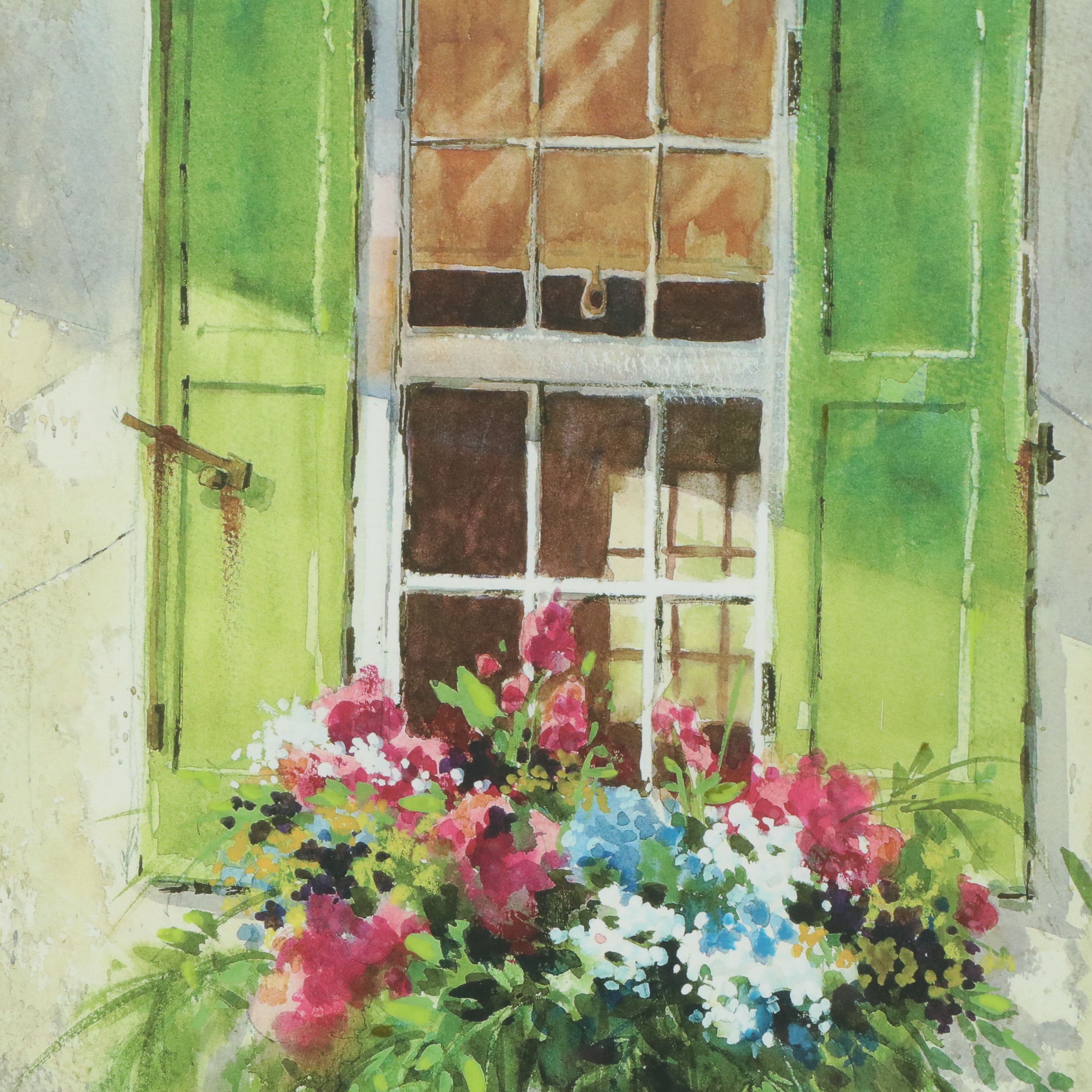 Jack Mulhollen Digital Print "Cottage Window Box," 2001