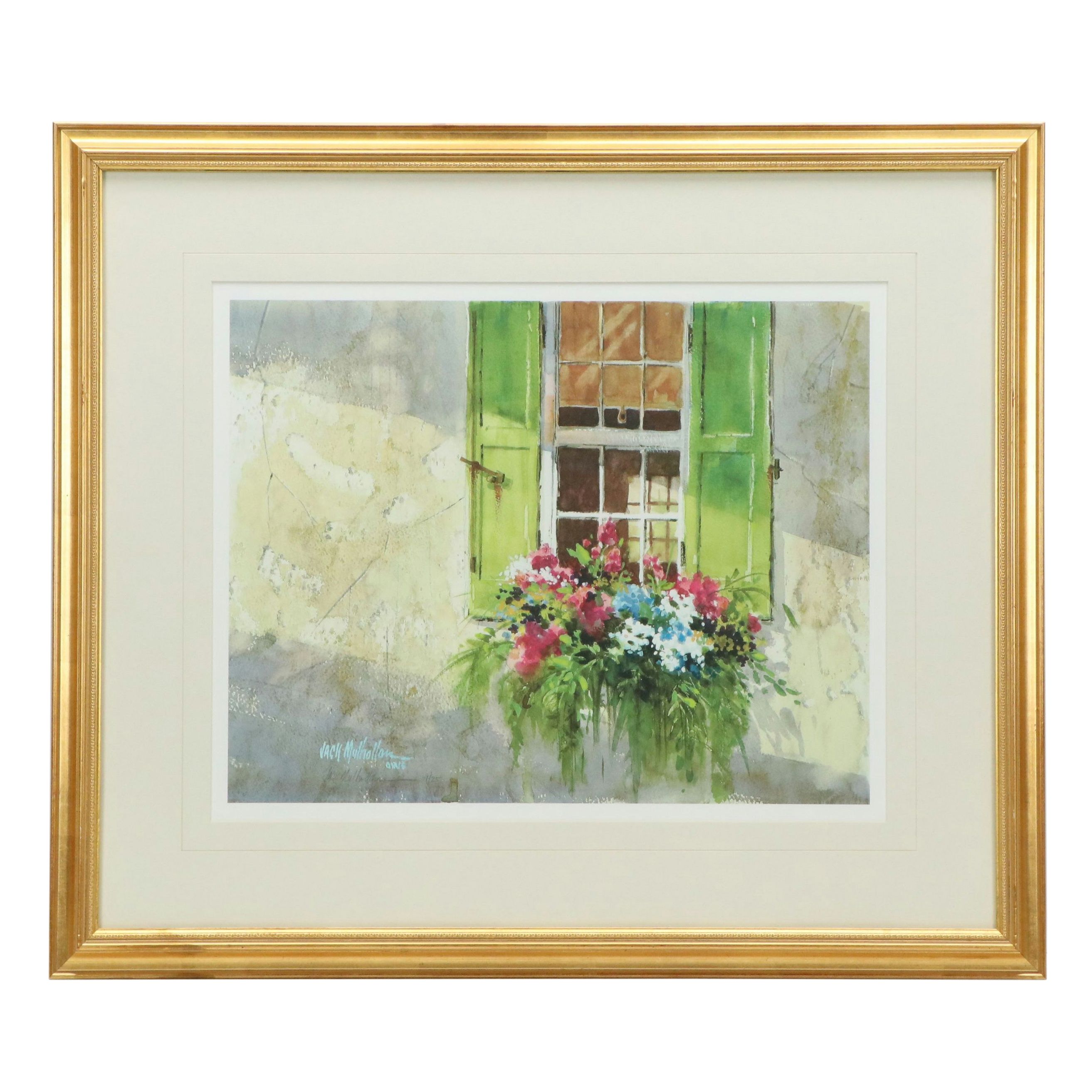 Jack Mulhollen Digital Print "Cottage Window Box," 2001