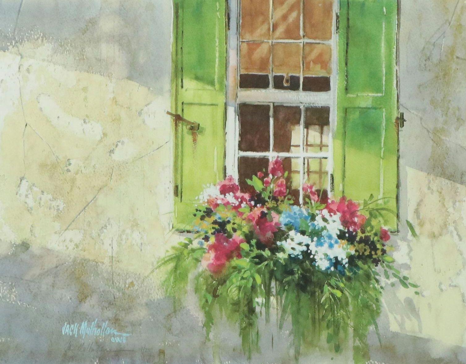 Jack Mulhollen Digital Print "Cottage Window Box," 2001