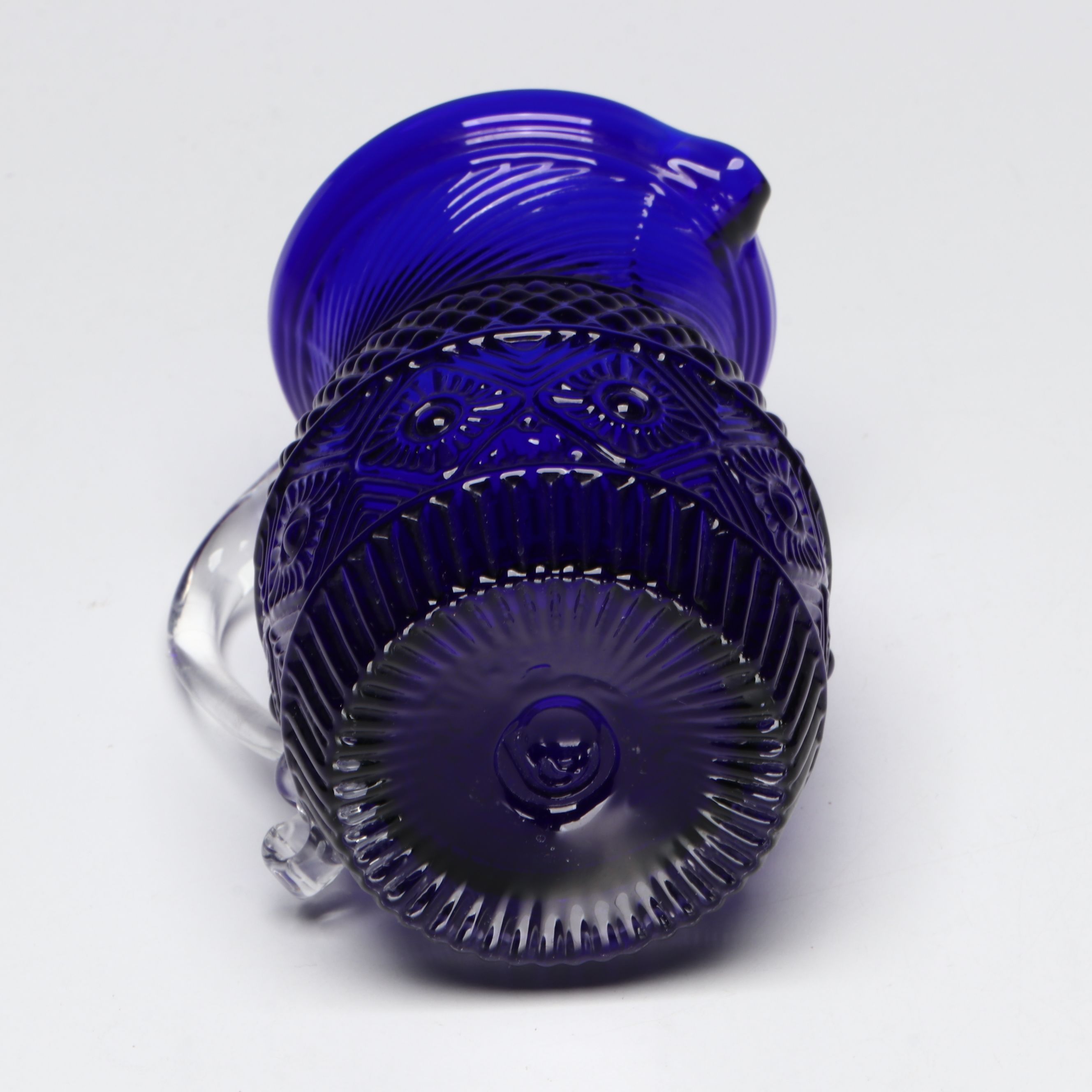 Pilgrim Glass "Bennington" Cobalt and Cranberry Pitchers with More Art Glassware