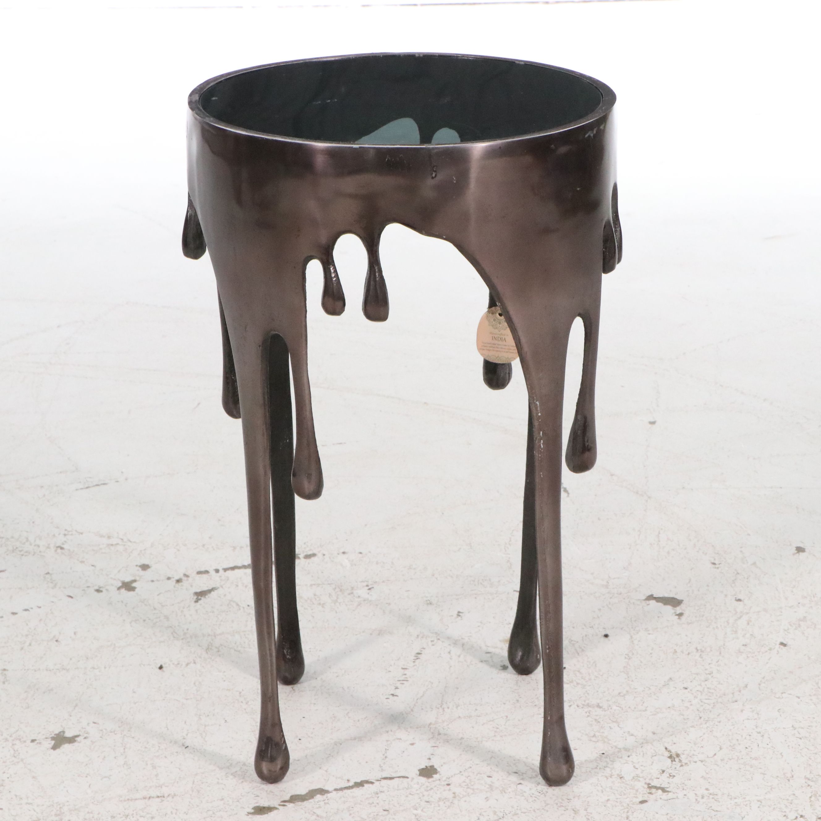 Contemporary "Drip" Form Metal Occasional Table, 21st Century