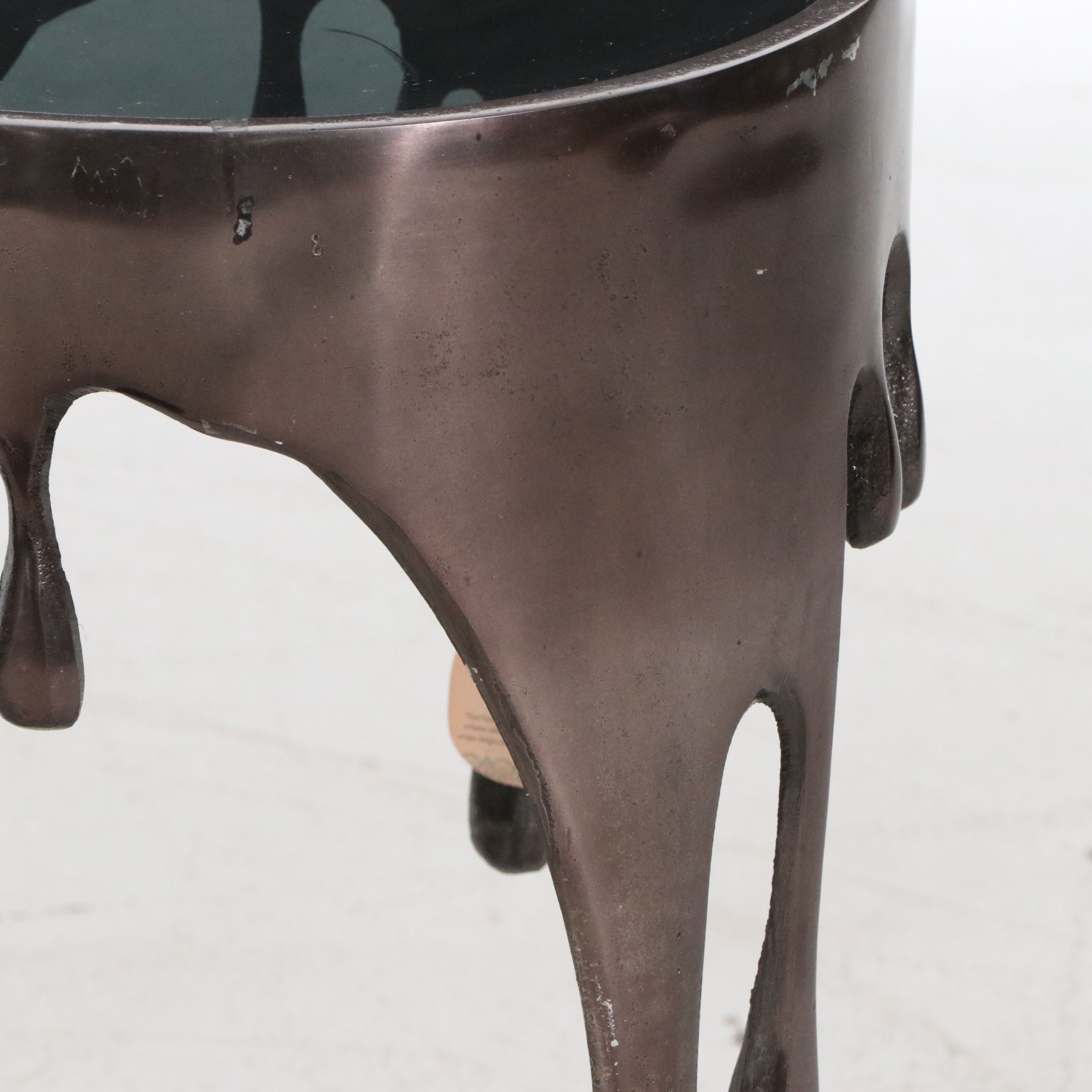 Contemporary "Drip" Form Metal Occasional Table, 21st Century