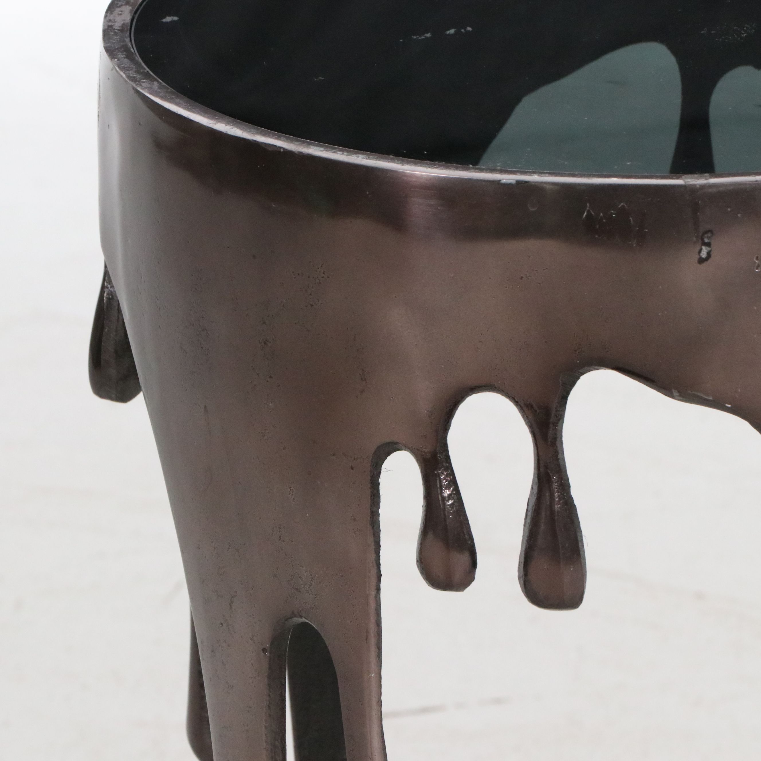 Contemporary "Drip" Form Metal Occasional Table, 21st Century