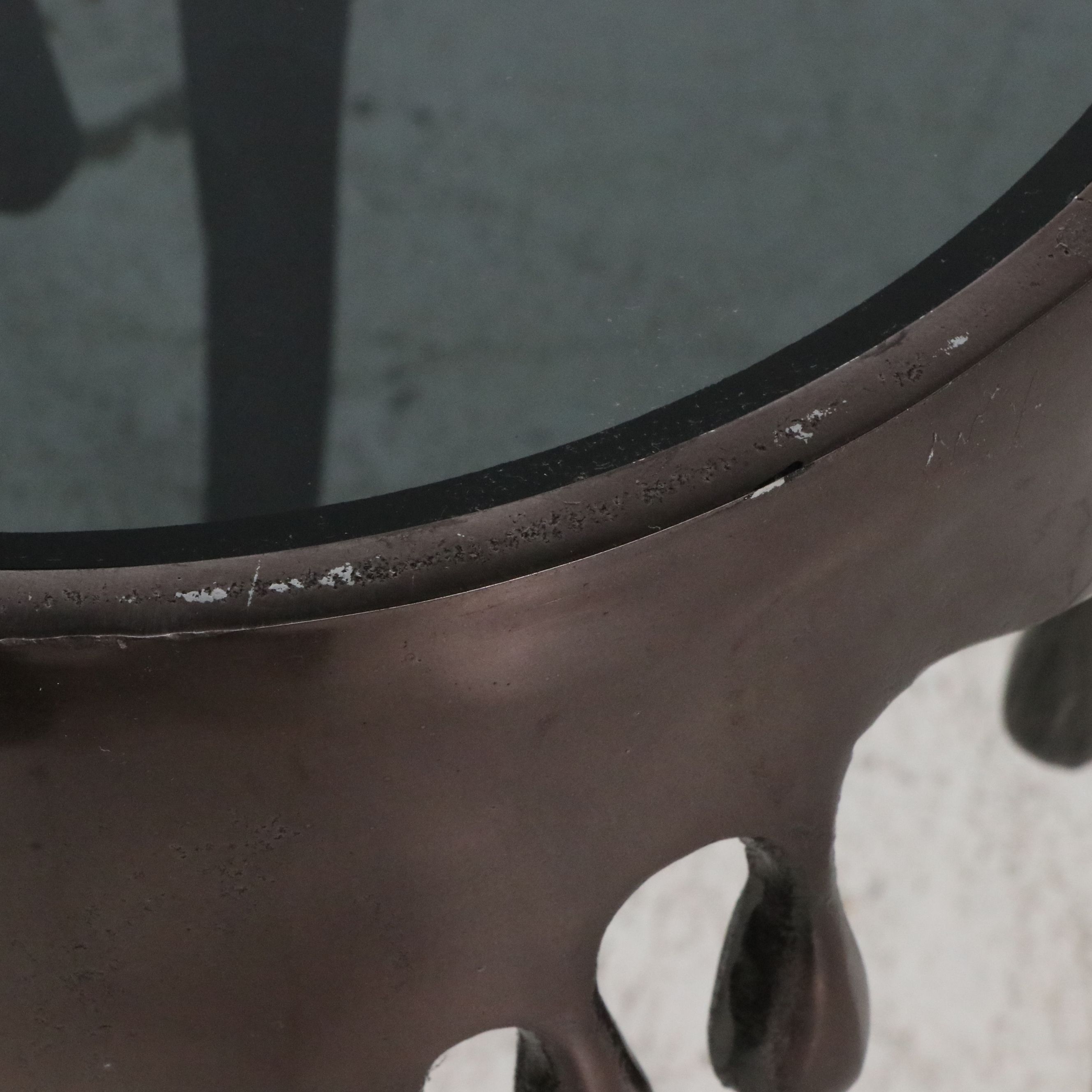 Contemporary "Drip" Form Metal Occasional Table, 21st Century