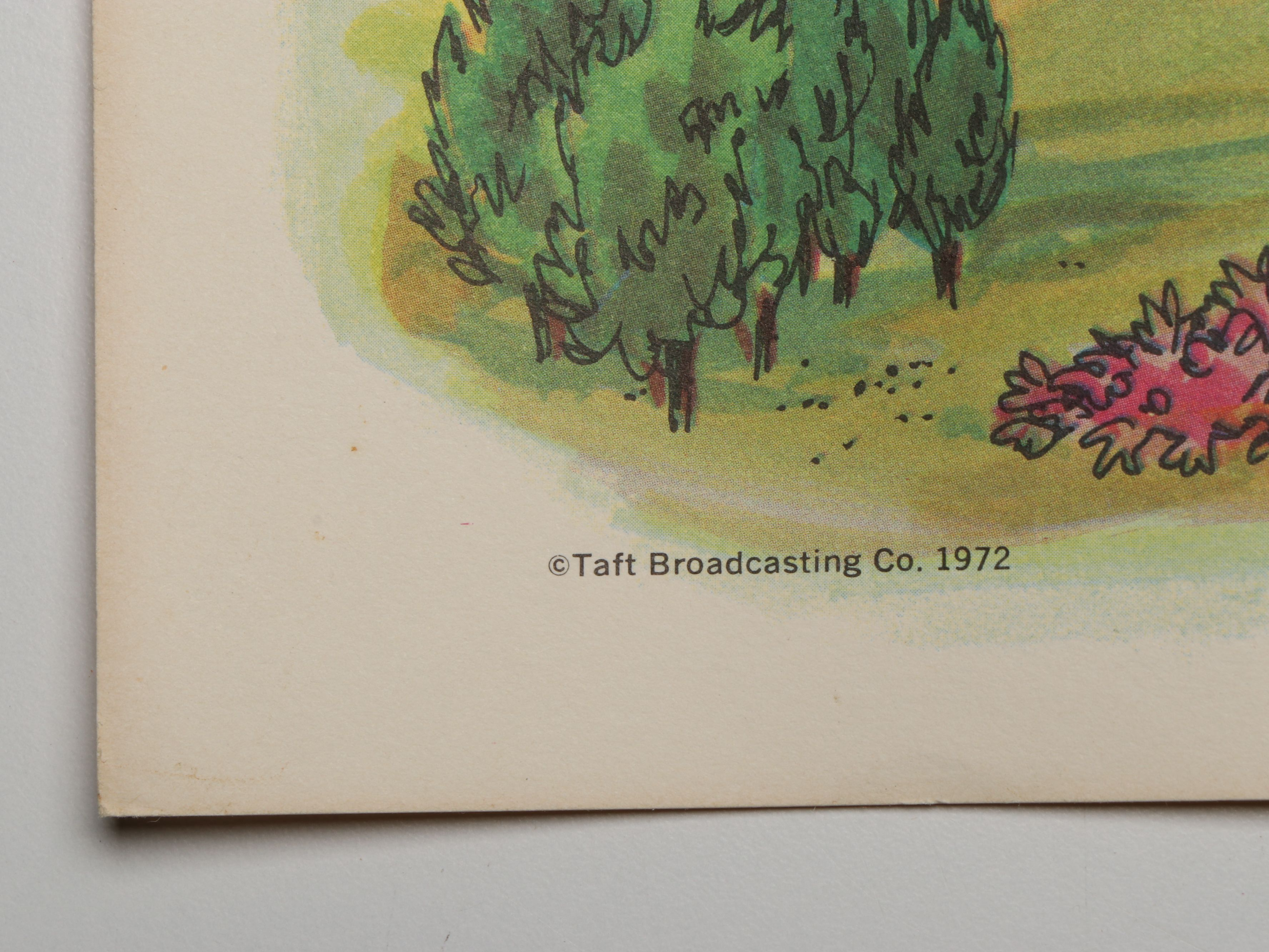 Kings Island Inaugural 1972 Map and Pennant