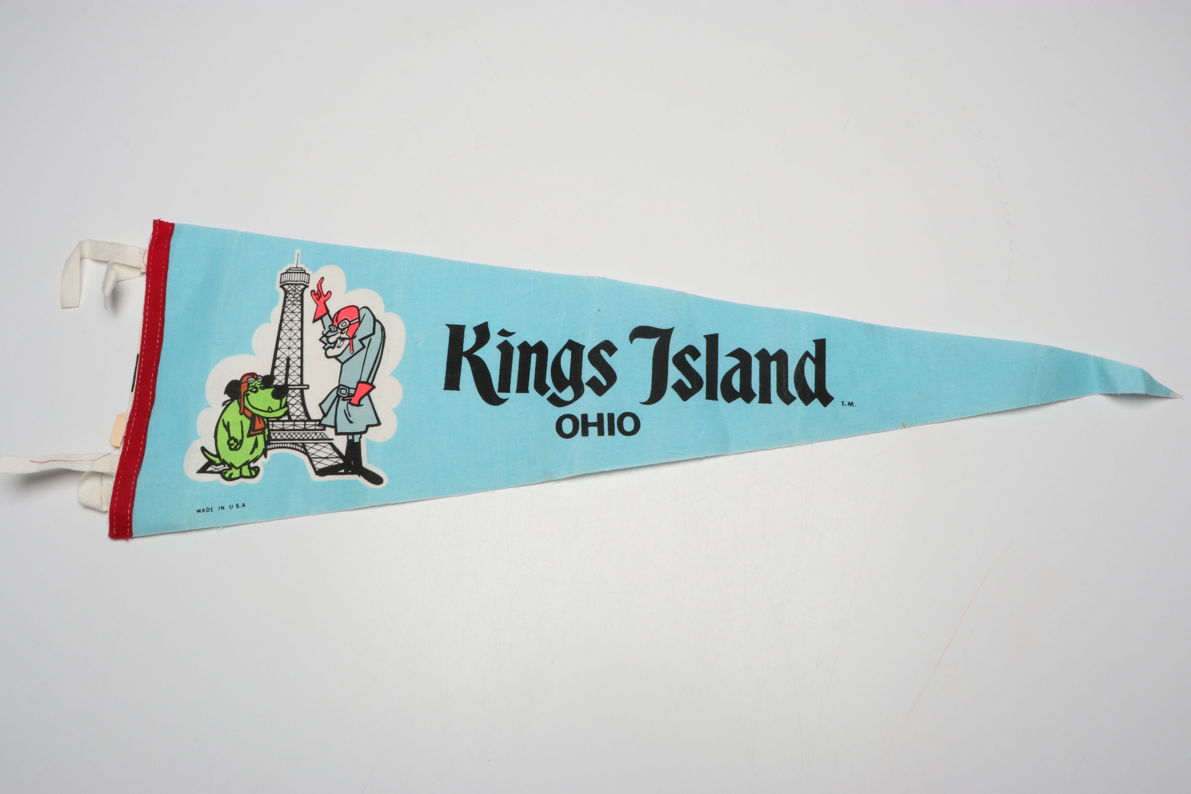 Kings Island Inaugural 1972 Map and Pennant