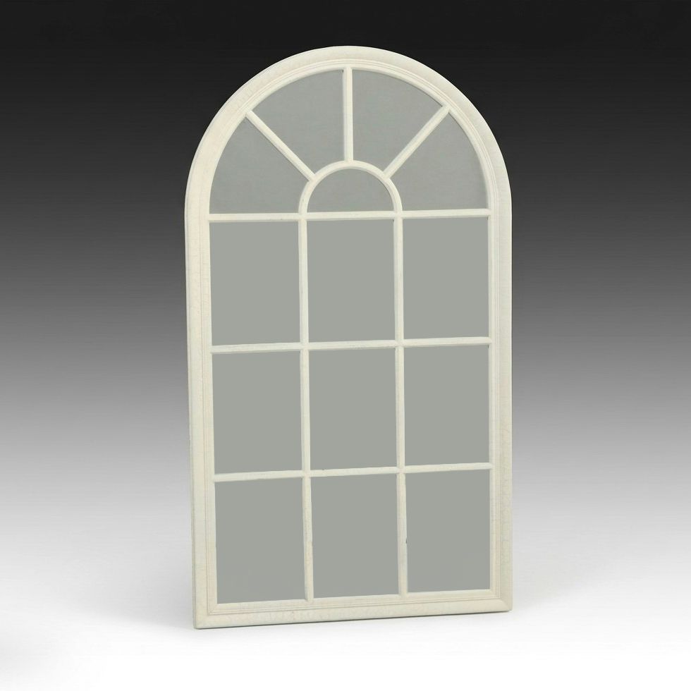 Rustic Style Window Pane Mirror