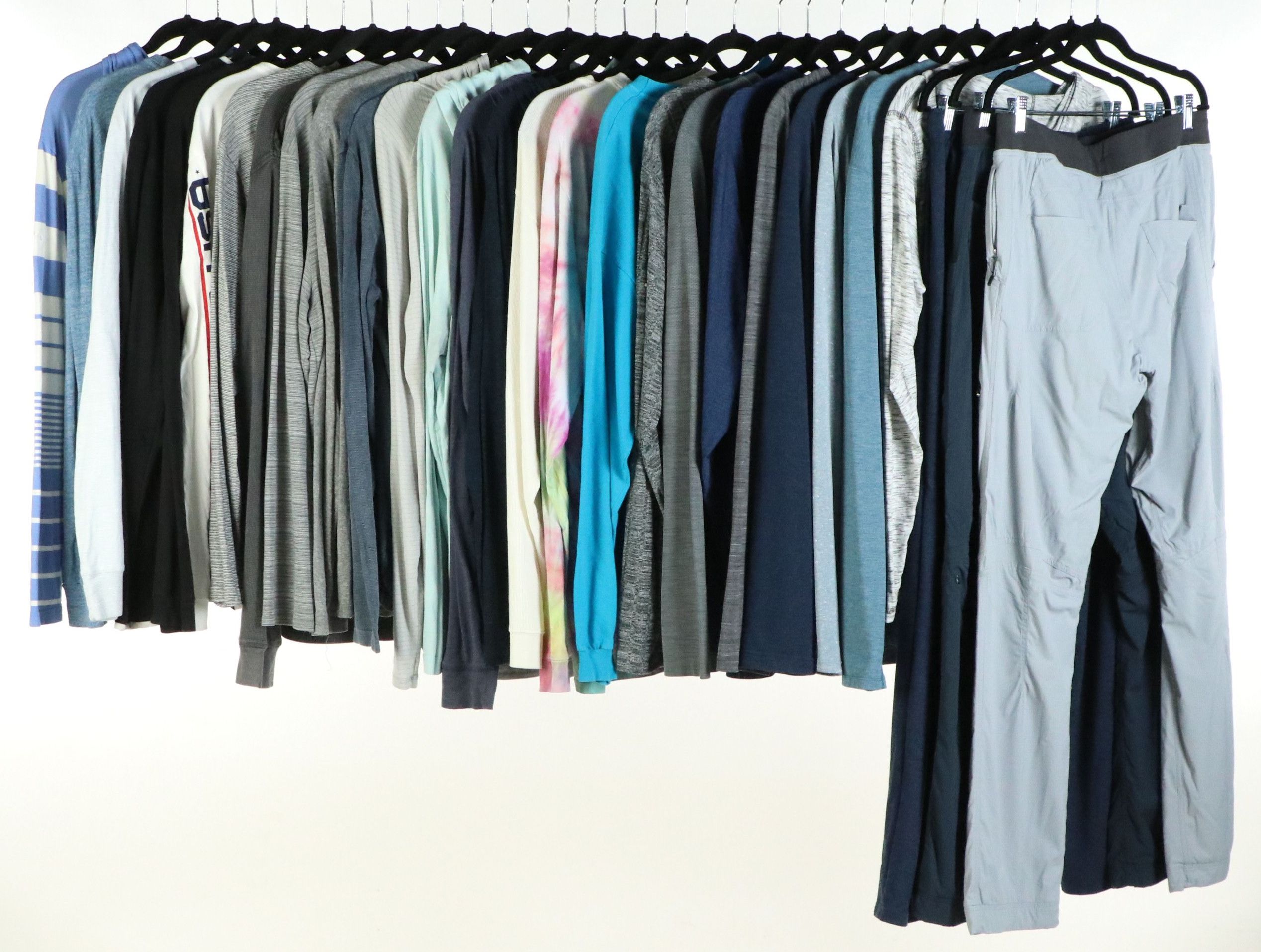 Men's Lululemon Sweatpants, Polo Ralph Lauren, Nautica, More Long Sleeve Shirts