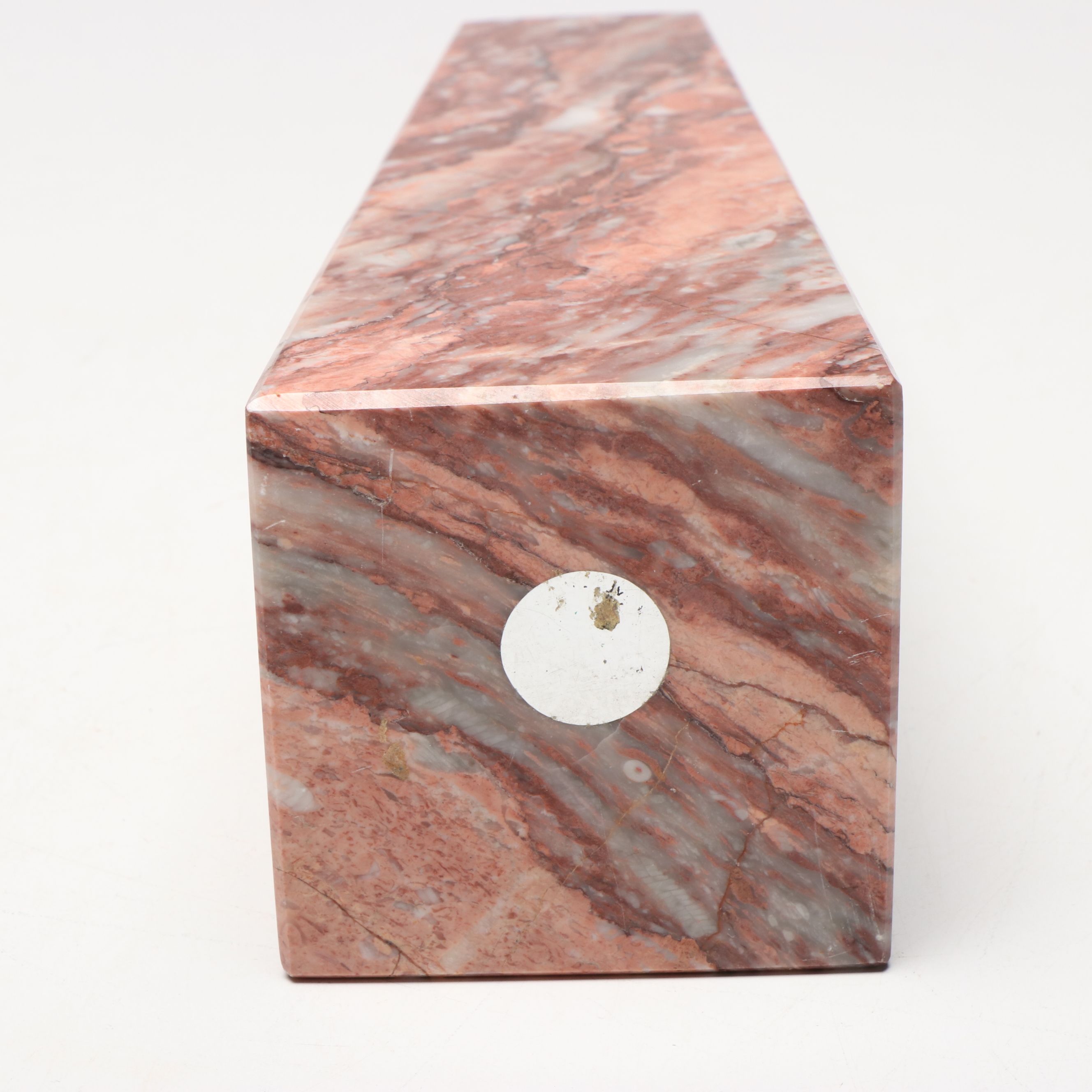 Carved Rose Marble Obelisk