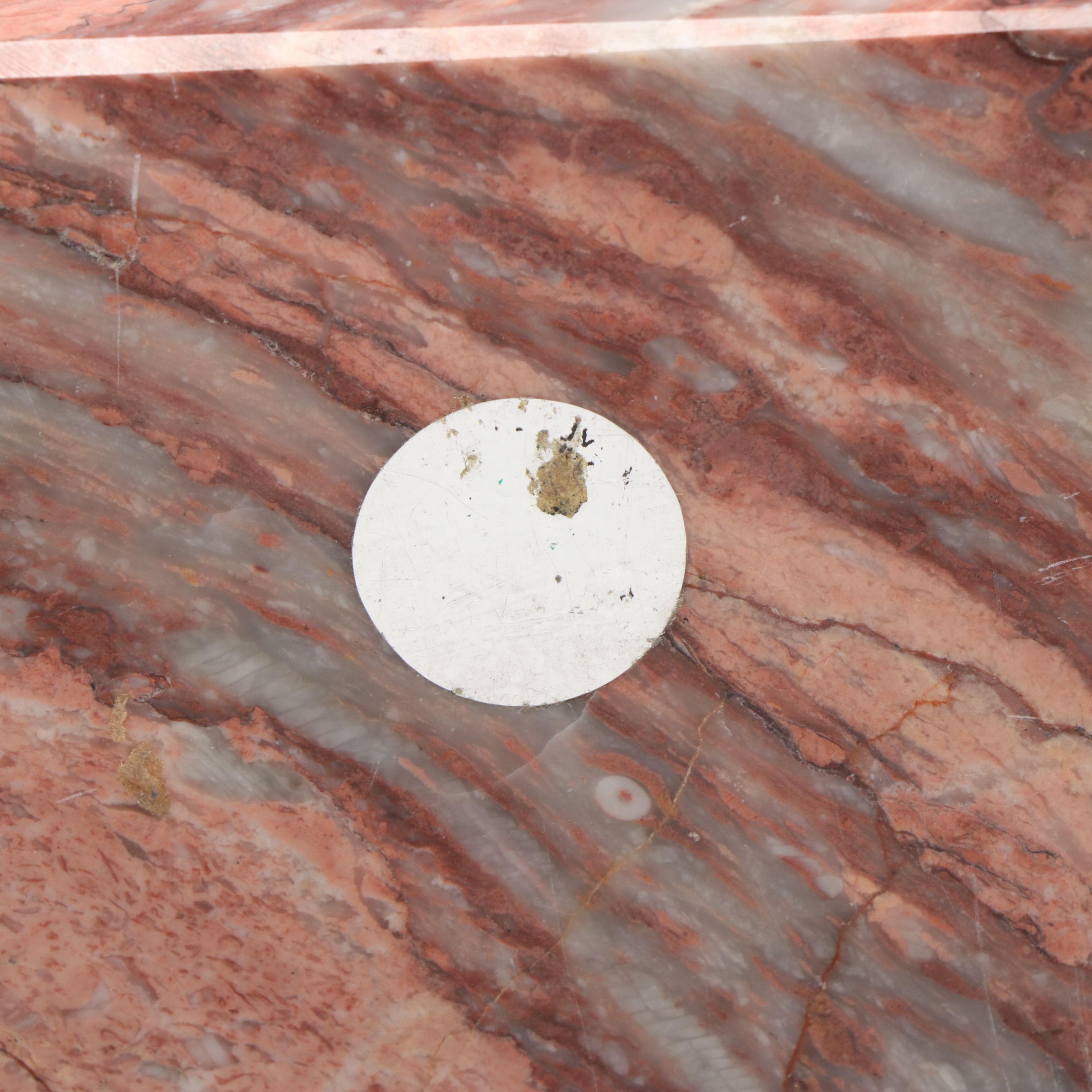 Carved Rose Marble Obelisk