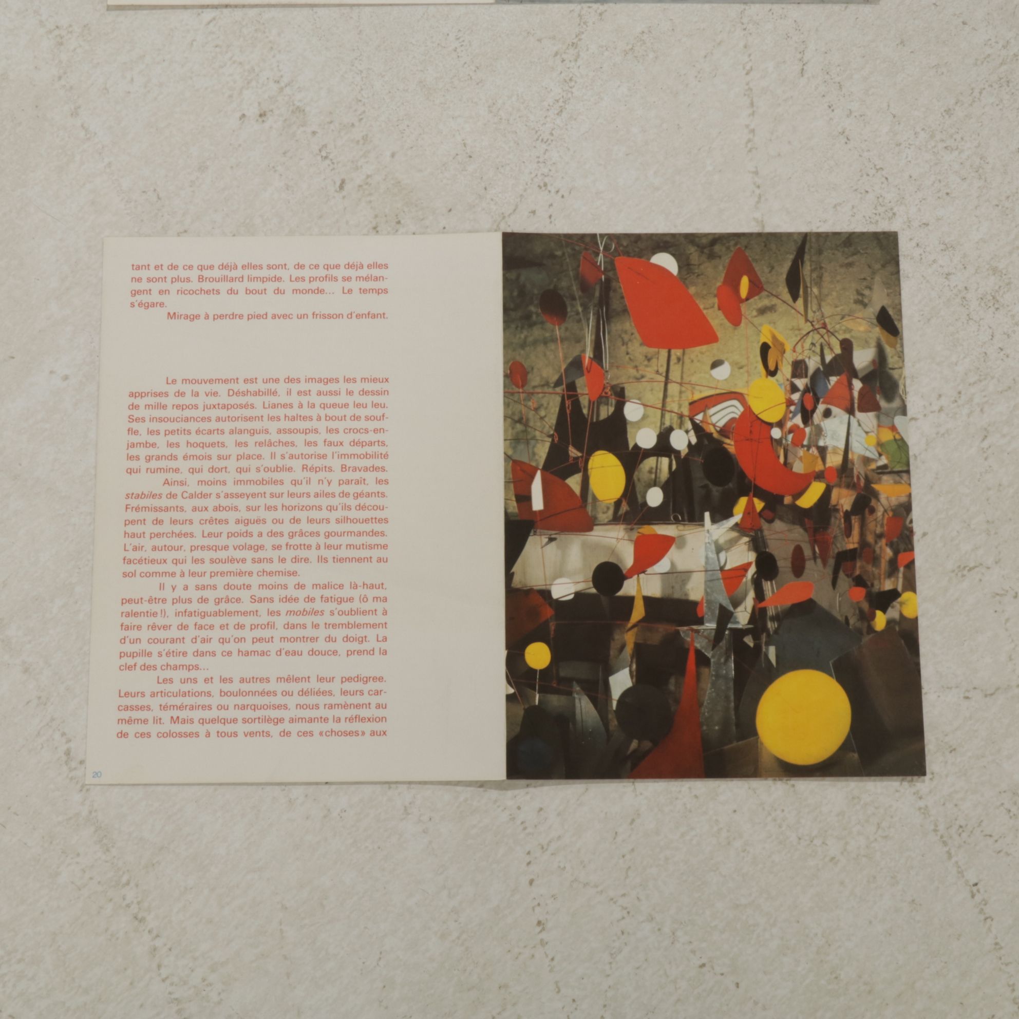 Alexander Calder Double-Page Color Lithograph for "Derrière le Miroir," 1973