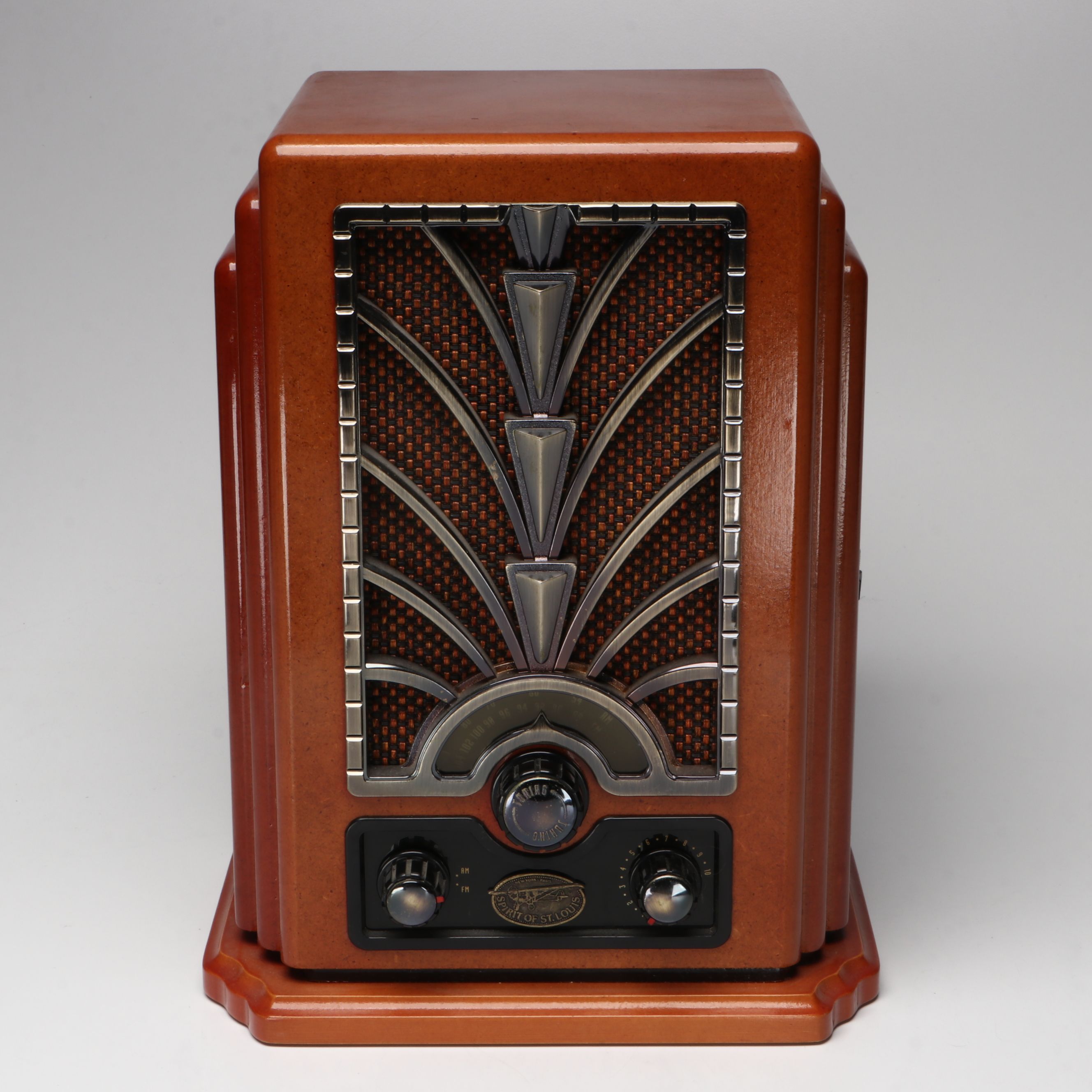 "Spirit of Saint Louis" Art Deco Style Radio Cassette Player, 1996