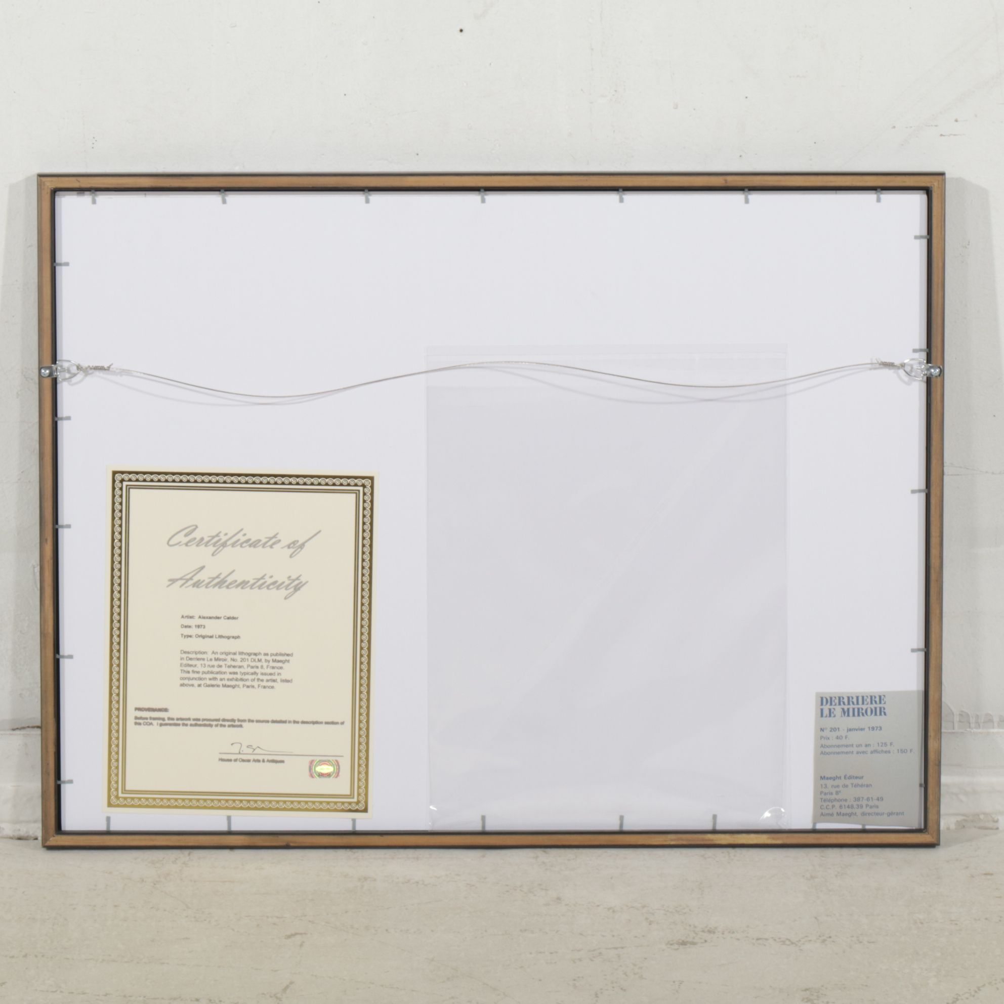 Alexander Calder Double-Page Color Lithograph for "Derrière le Miroir," 1973