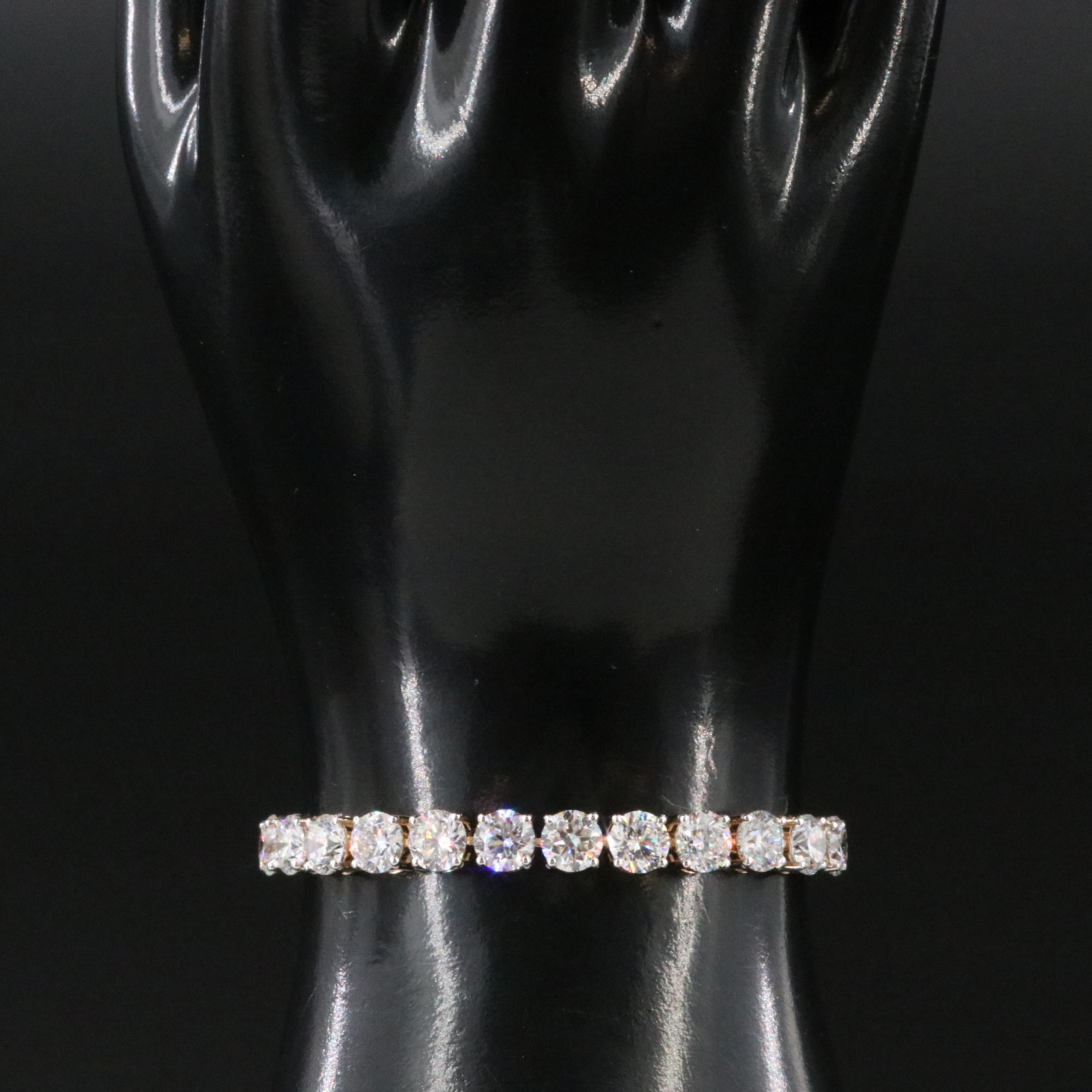 14K 18.63 CTW Lab Grown Diamond Line Bracelet